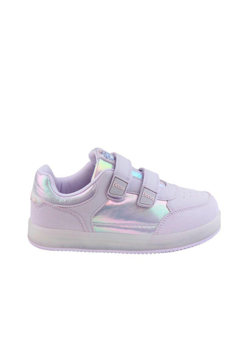 Zapatilla led 2 velcros junior niña 926-1