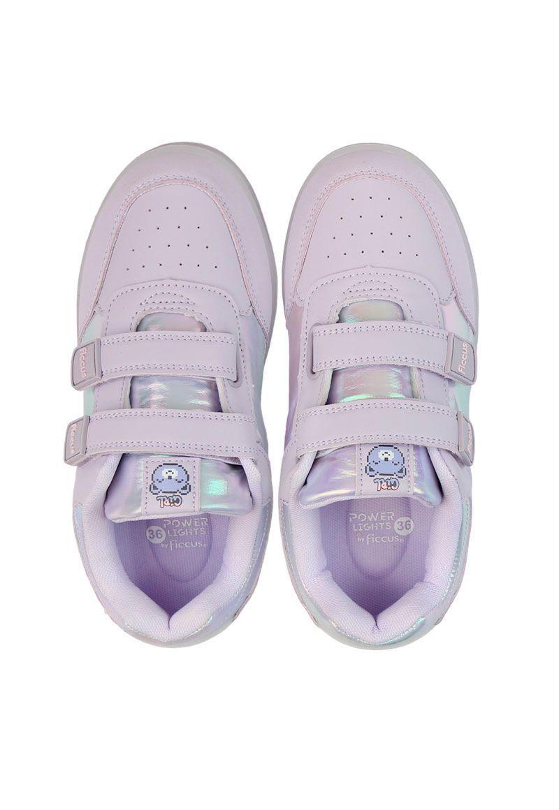 Zapatilla led 2 velcros junior niña 926-2