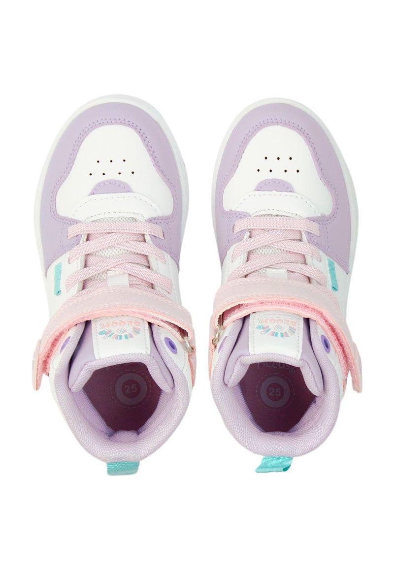 Zapatilla urbana caña velcro elastico a caminar niña 849-1