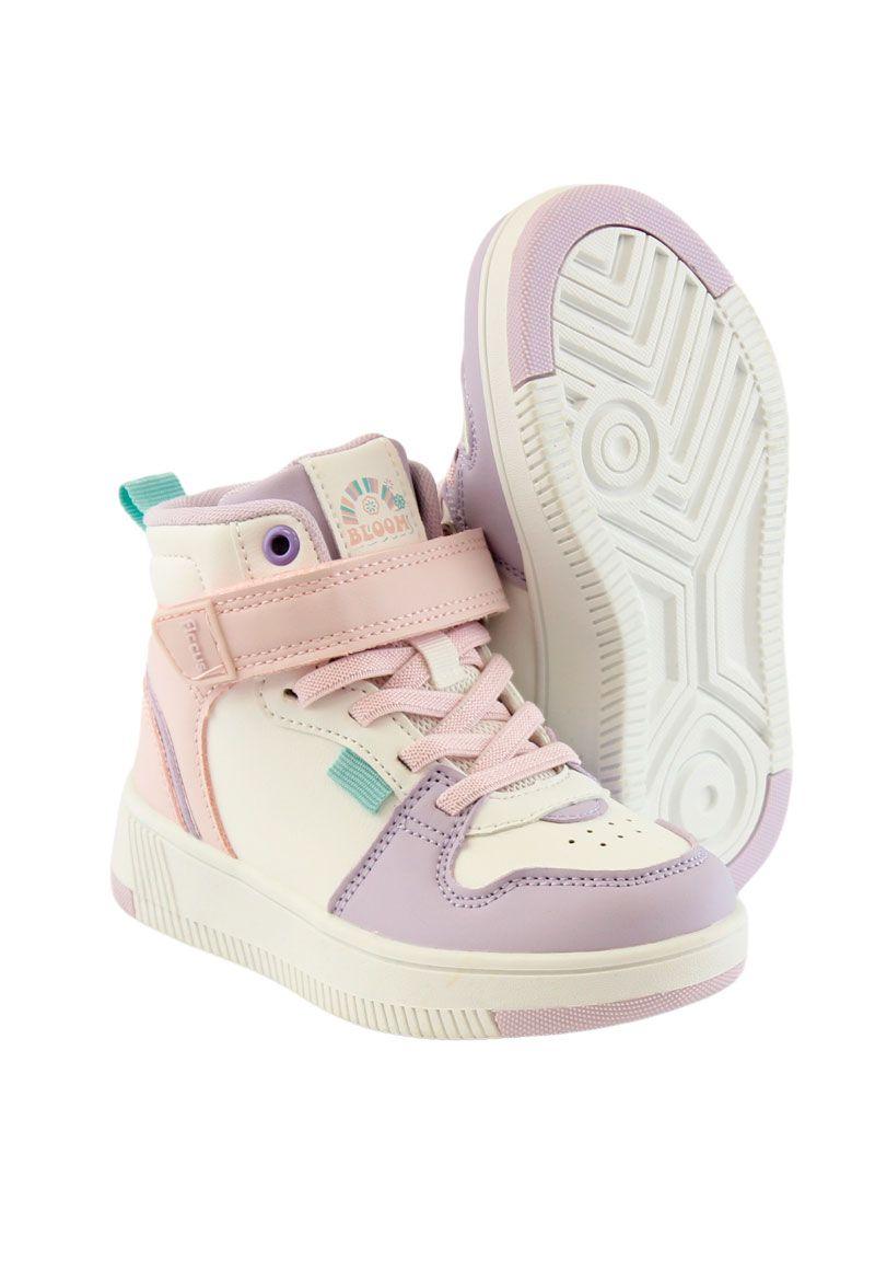 Zapatilla urbana caña velcro elastico a caminar niña 849-2