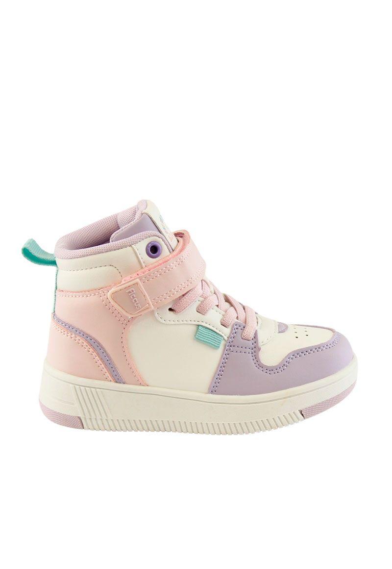 Zapatilla urbana caña velcro elastico a caminar niña 849-3