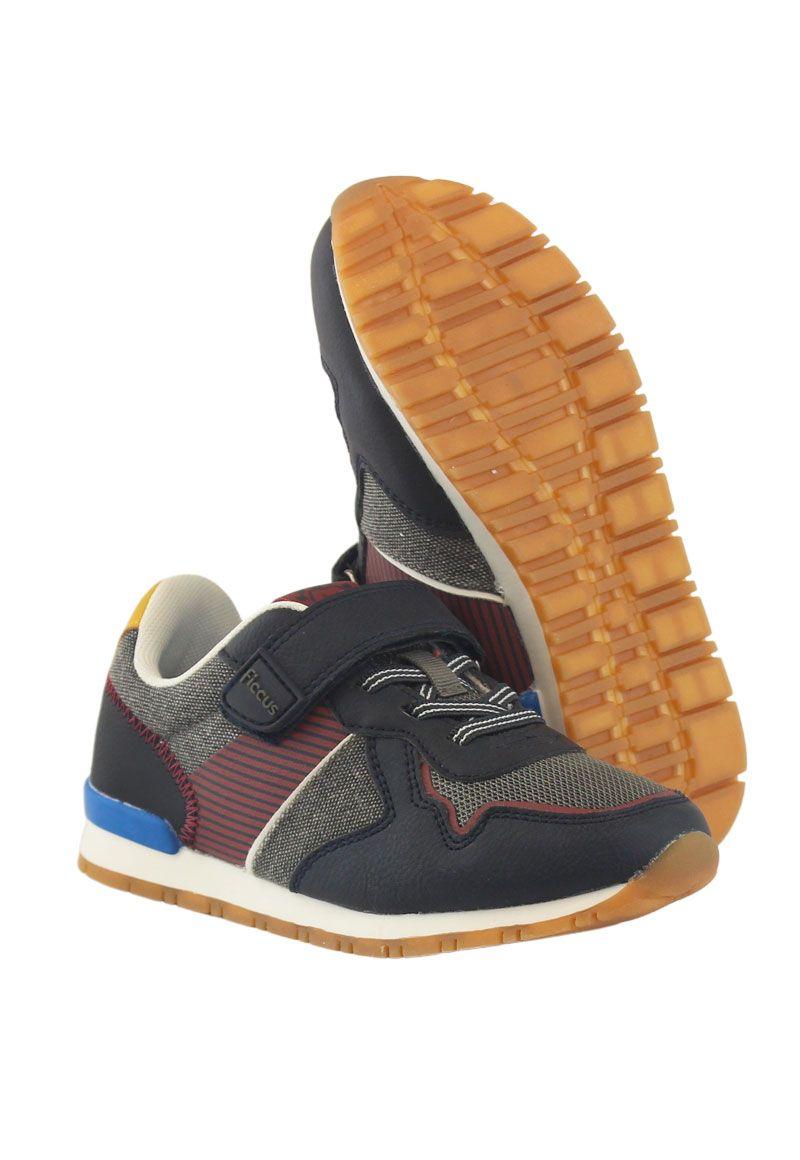 Zapatilla sport velcro elástico junior niño 941-3