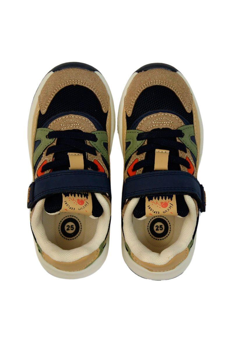 Zapatilla sport velcro elástico andante niño 884-2