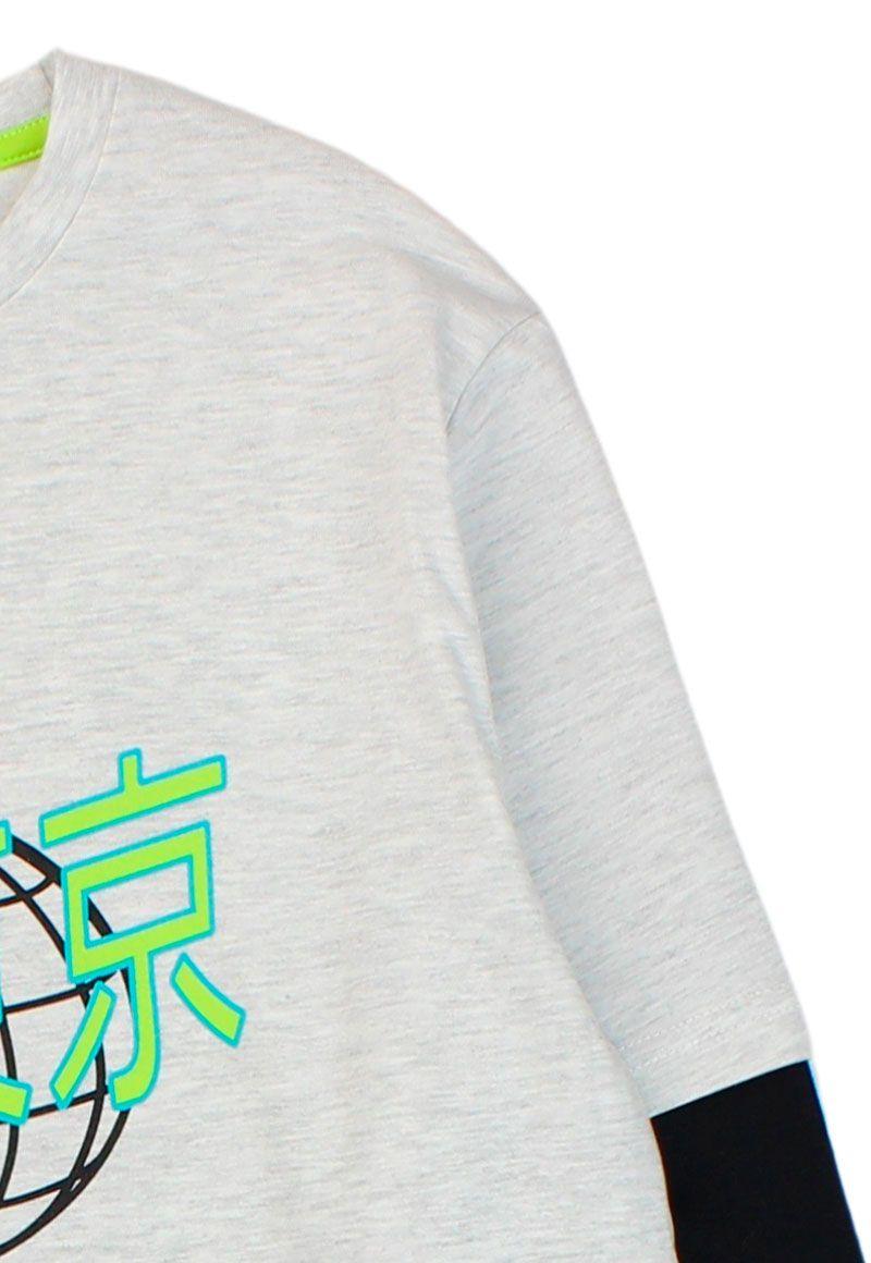 Polera teens niño doble manga revolution 510 W24b-2