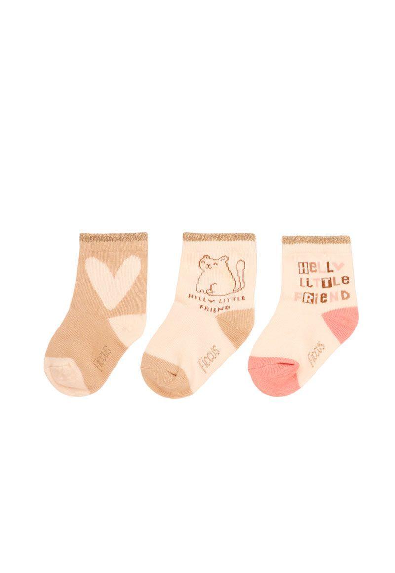 Pack 3 calcetines bebé niña ficcus 649m-1
