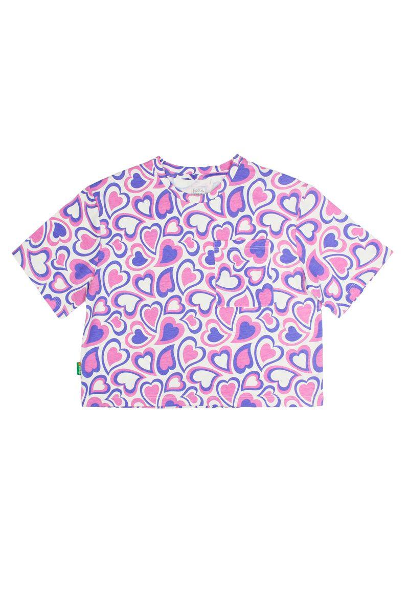 Polera jr niña estampada oasis 390-0