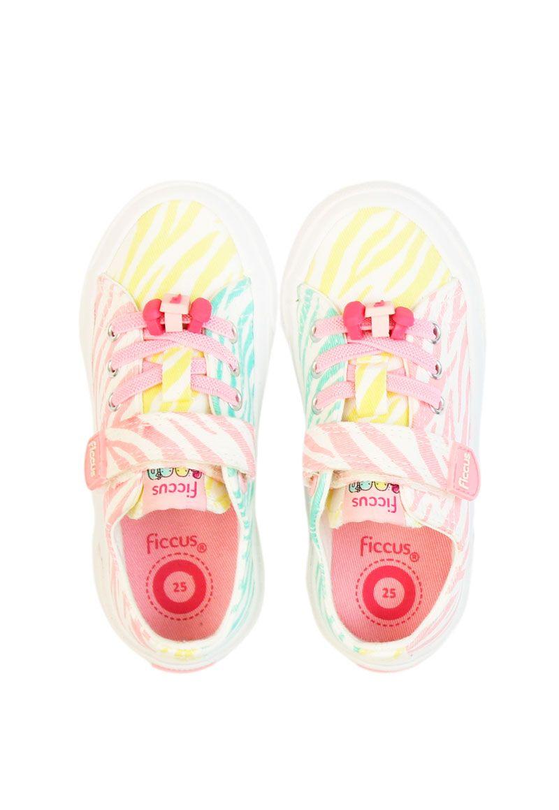 Zapatilla urbana velcro elástico kids niña 861-2