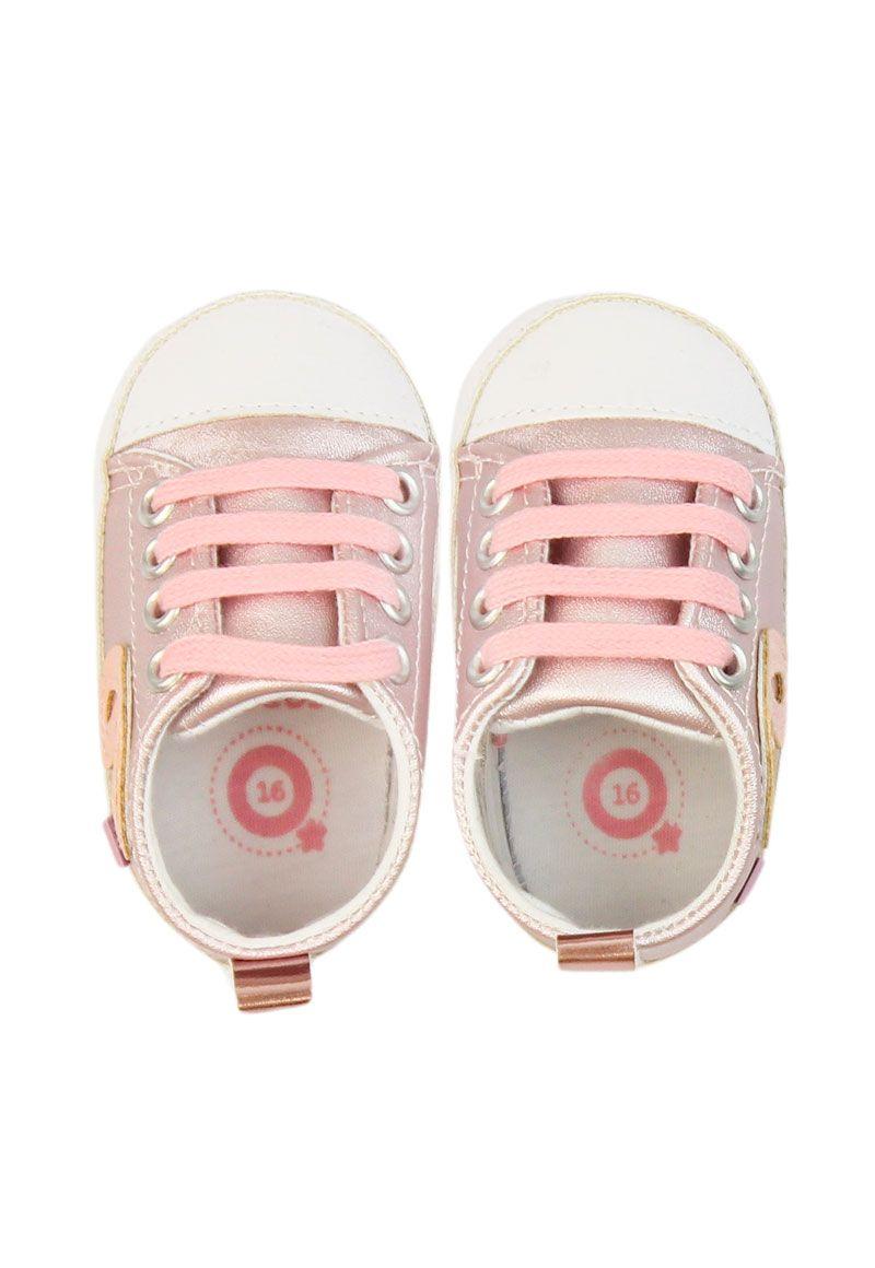 Zapatilla urbana cordón newborn niña 803-2