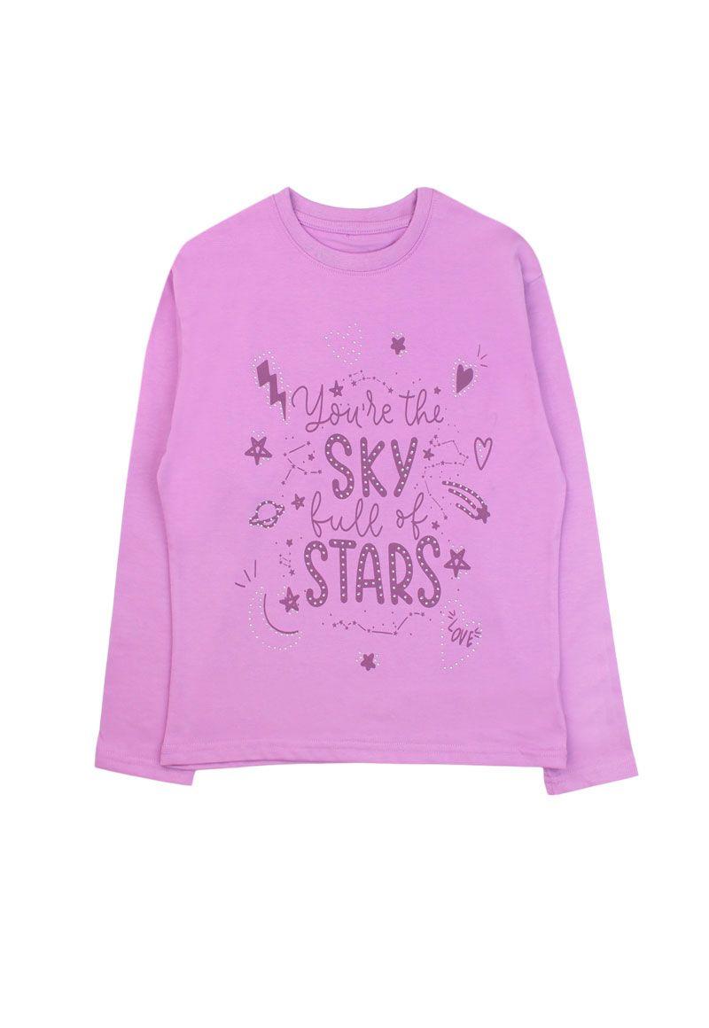 Polera junior niña strass cosmic 368-0