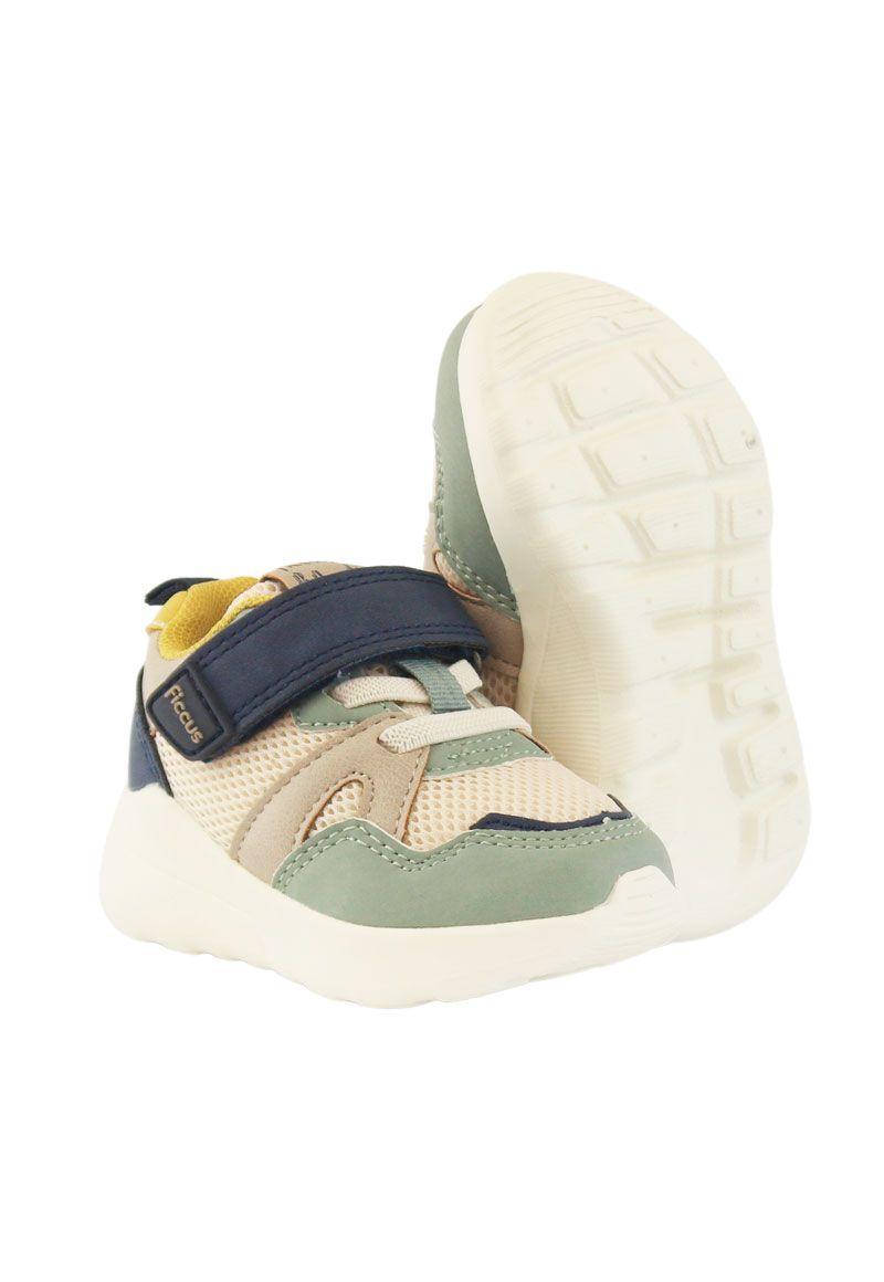Zapatilla sport velcro elástico principiante niño 846-3