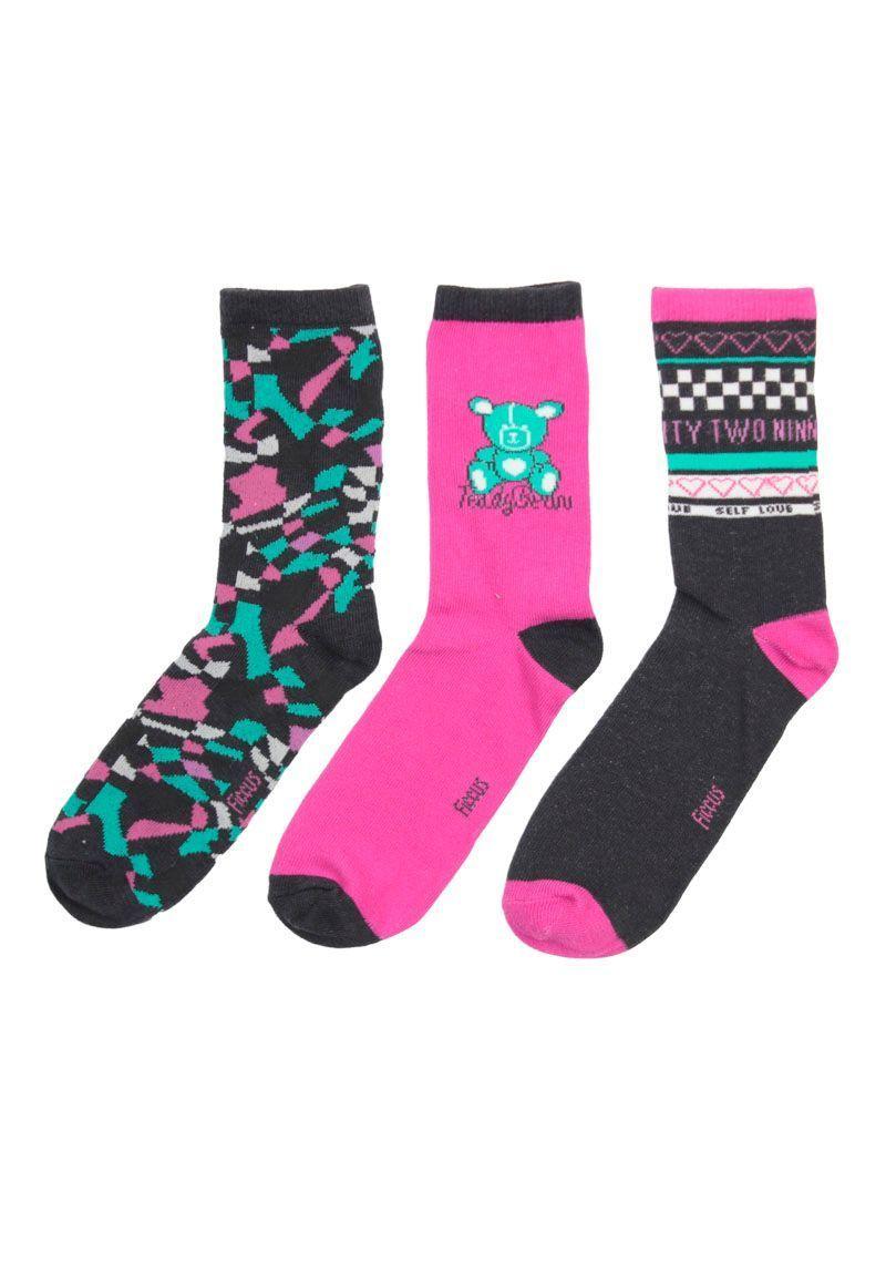 Pack 3 calcetines kids niña teens 656-0