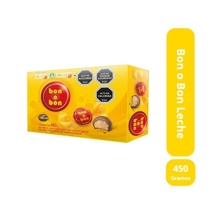 Arcor Caja Bon o Bon Leche 30 unidades 450 gr-1