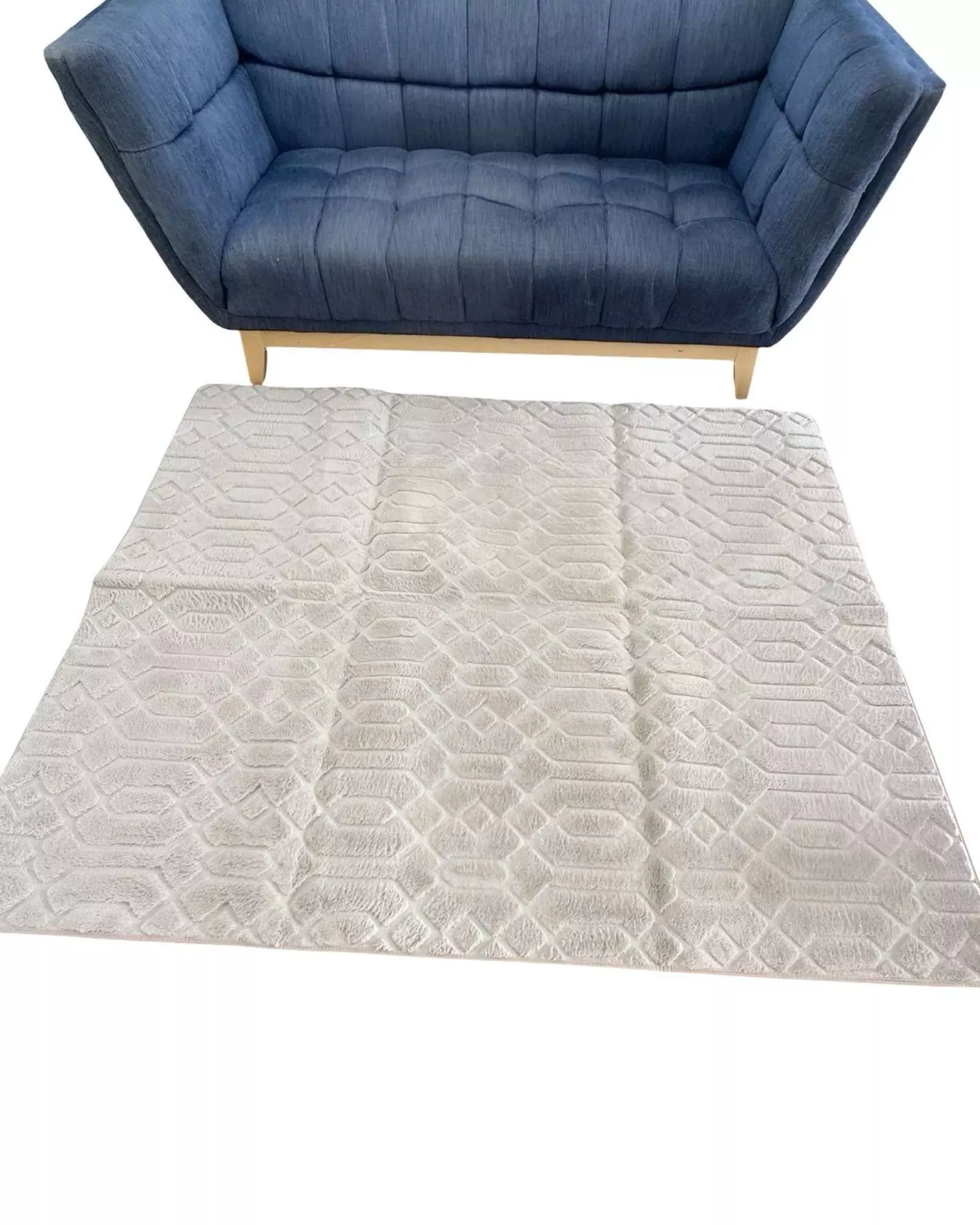 ALFOMBRA DECORATIVA DISEÑO ELEGANTE 160X200CM BEIGE-0