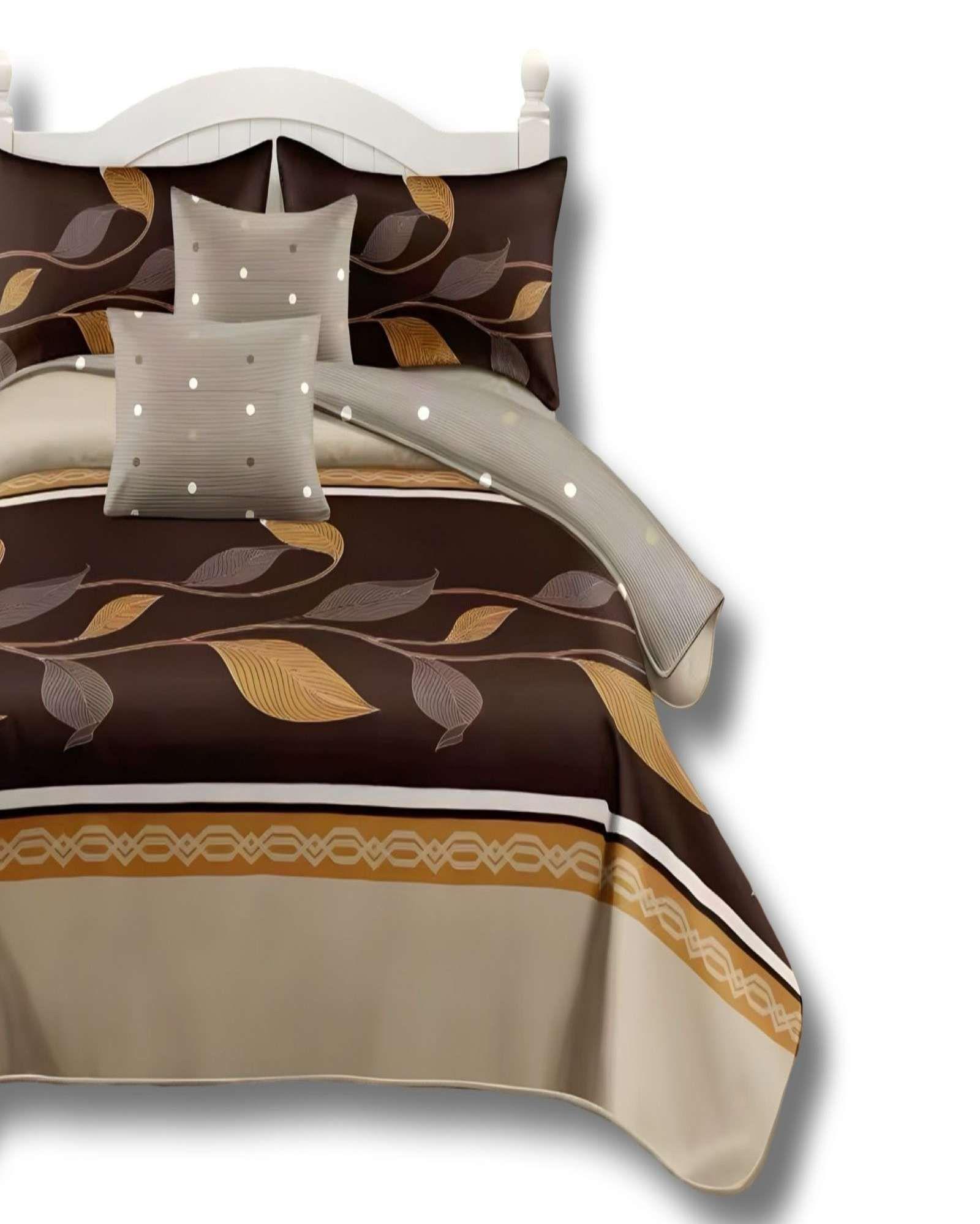 CUBRECAMA COLCHA 9 PIEZAS 2 PLAZAS QUILT MAS SABANAS MAS CORTINA DE TELA C10-2