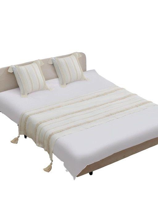 JUEGO DE PIECERA DE CAMA  2 FUNDAS MODELO BOHO F06-2