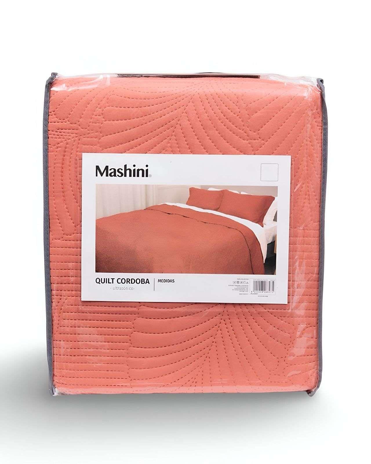 Quilt Cubrecama MAS 2 ALMOHADAS DE REGALO  2 plazas Mashini B40-3