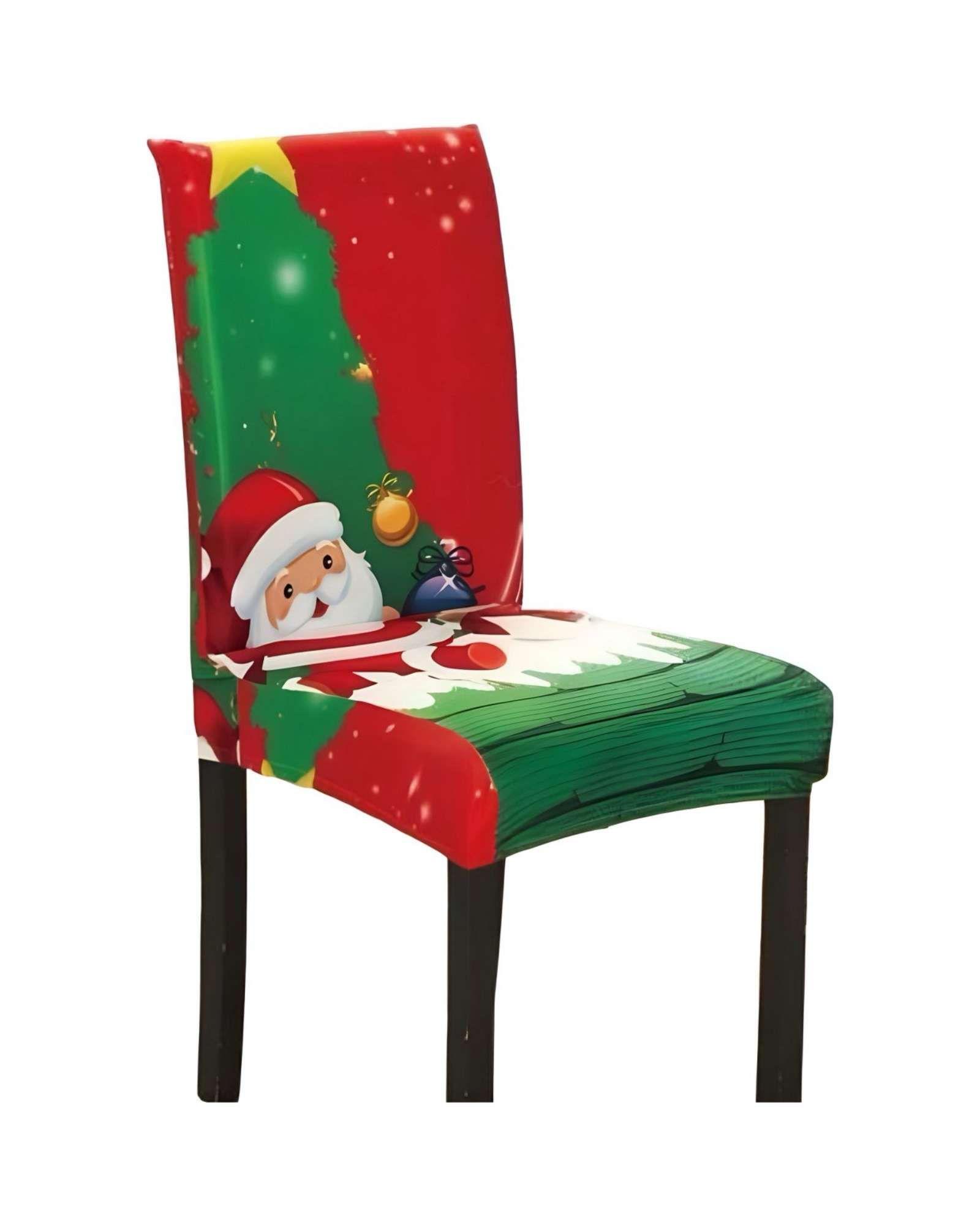 SET DE 6 FUNDAS PARA SILLAS DISEÑO NAVIDAD R09-2