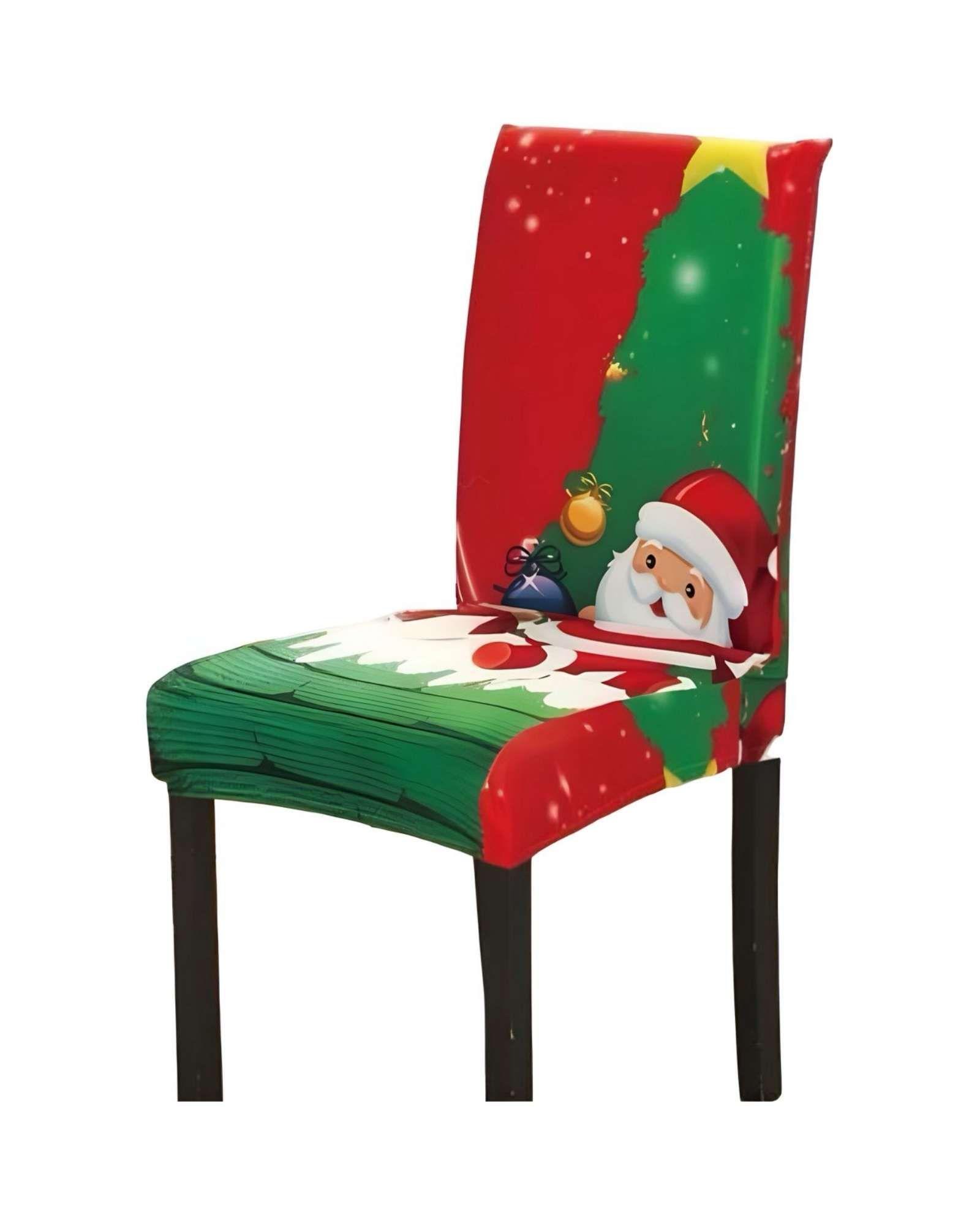 SET DE 6 FUNDAS PARA SILLAS DISEÑO NAVIDAD R09-3