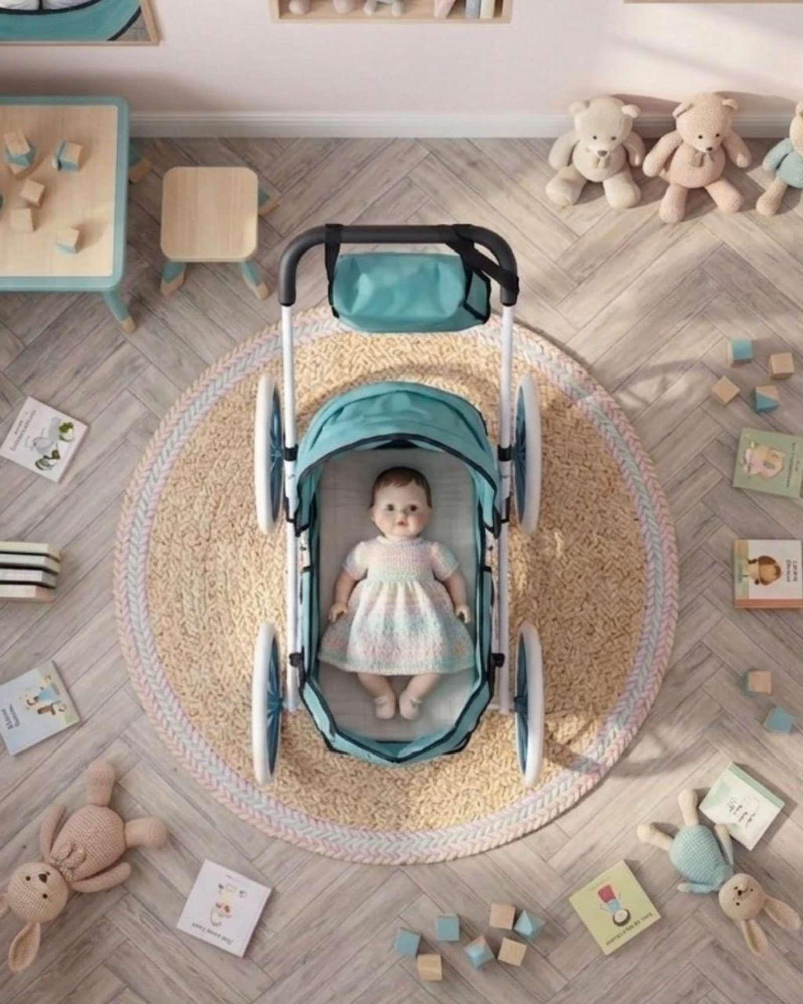 Coche de Muñecas infantil bolso de regalo Estilo Clásico05-3