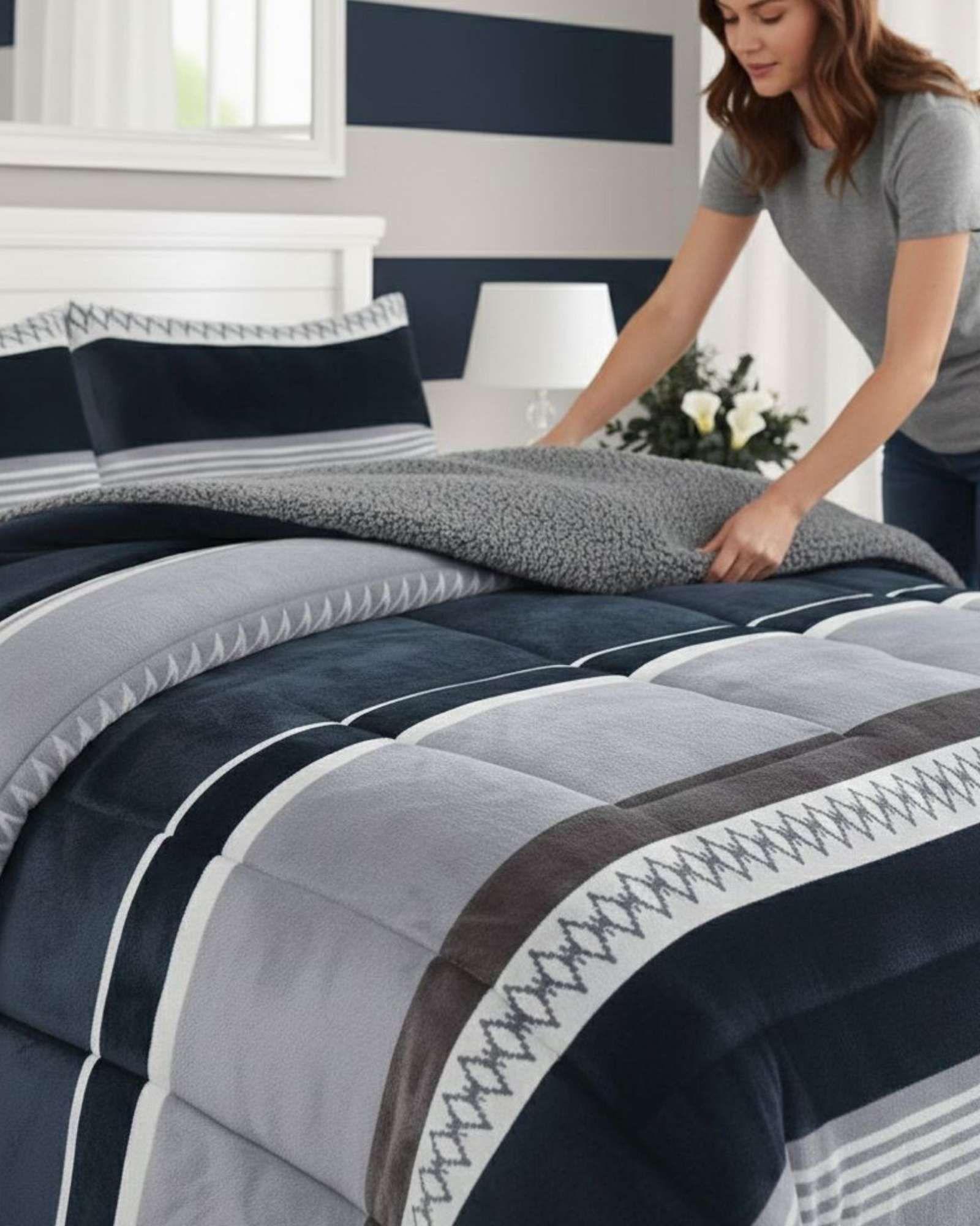 Cubrecama Invierno Chiporro plaza y Media Premium A20-4