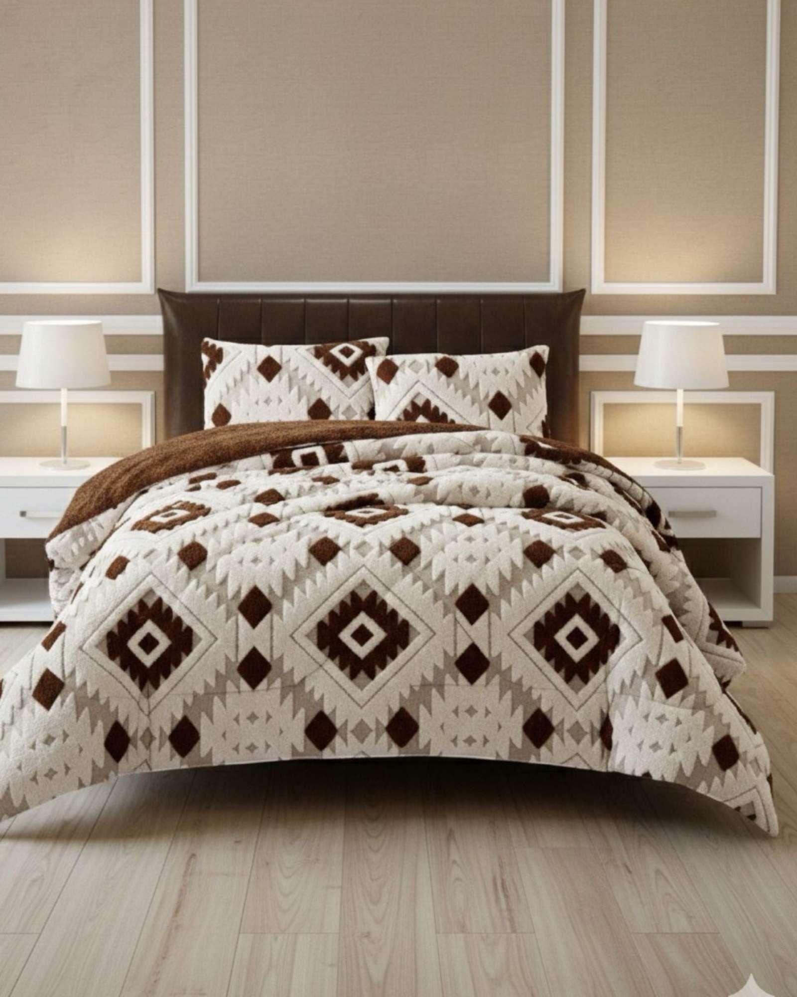 Cubrecama Chiporro Diseño jacquerd Suave y Abrigador King A36-2