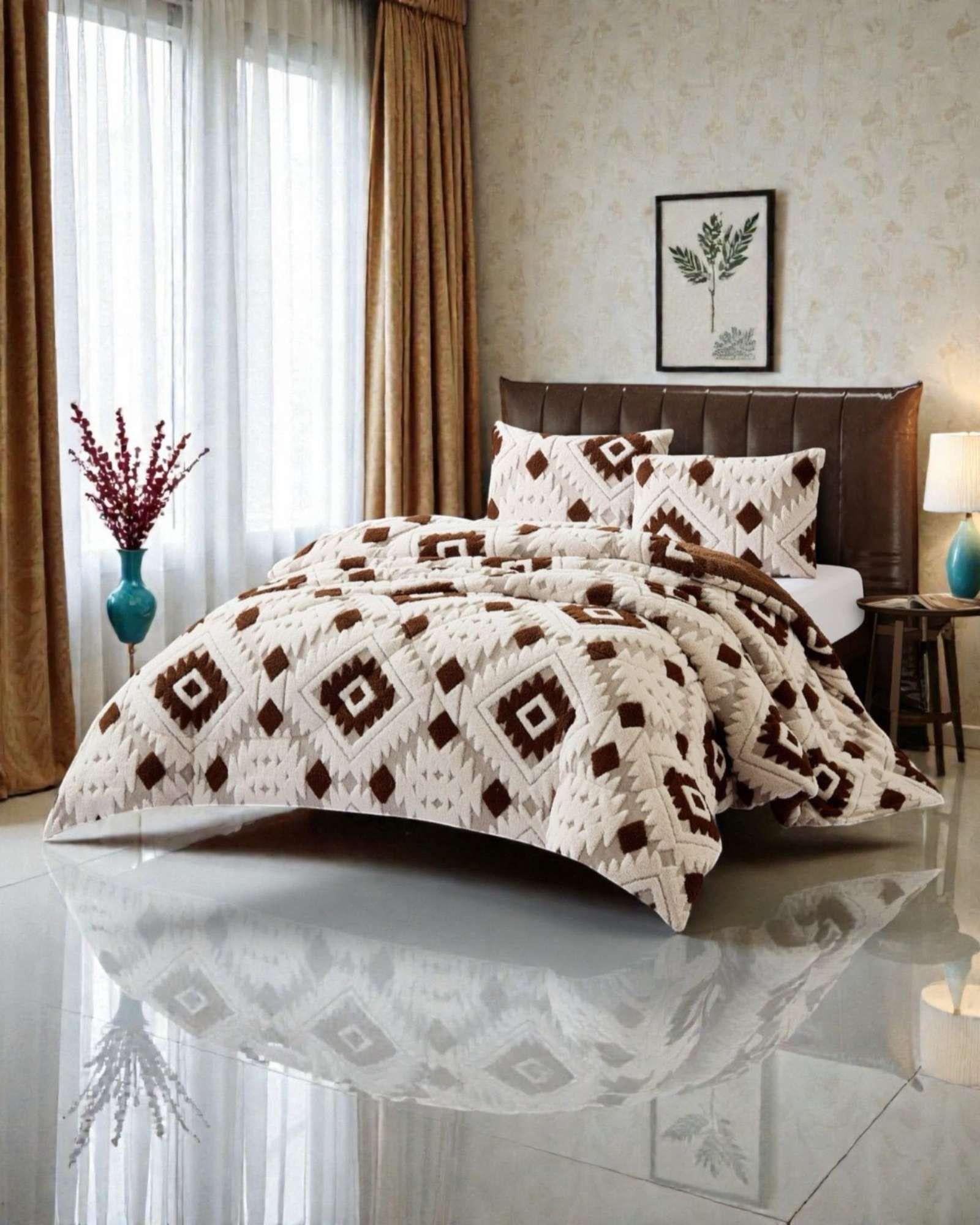 Cubrecama Chiporro Diseño jacquerd Suave y Abrigador King A36-3