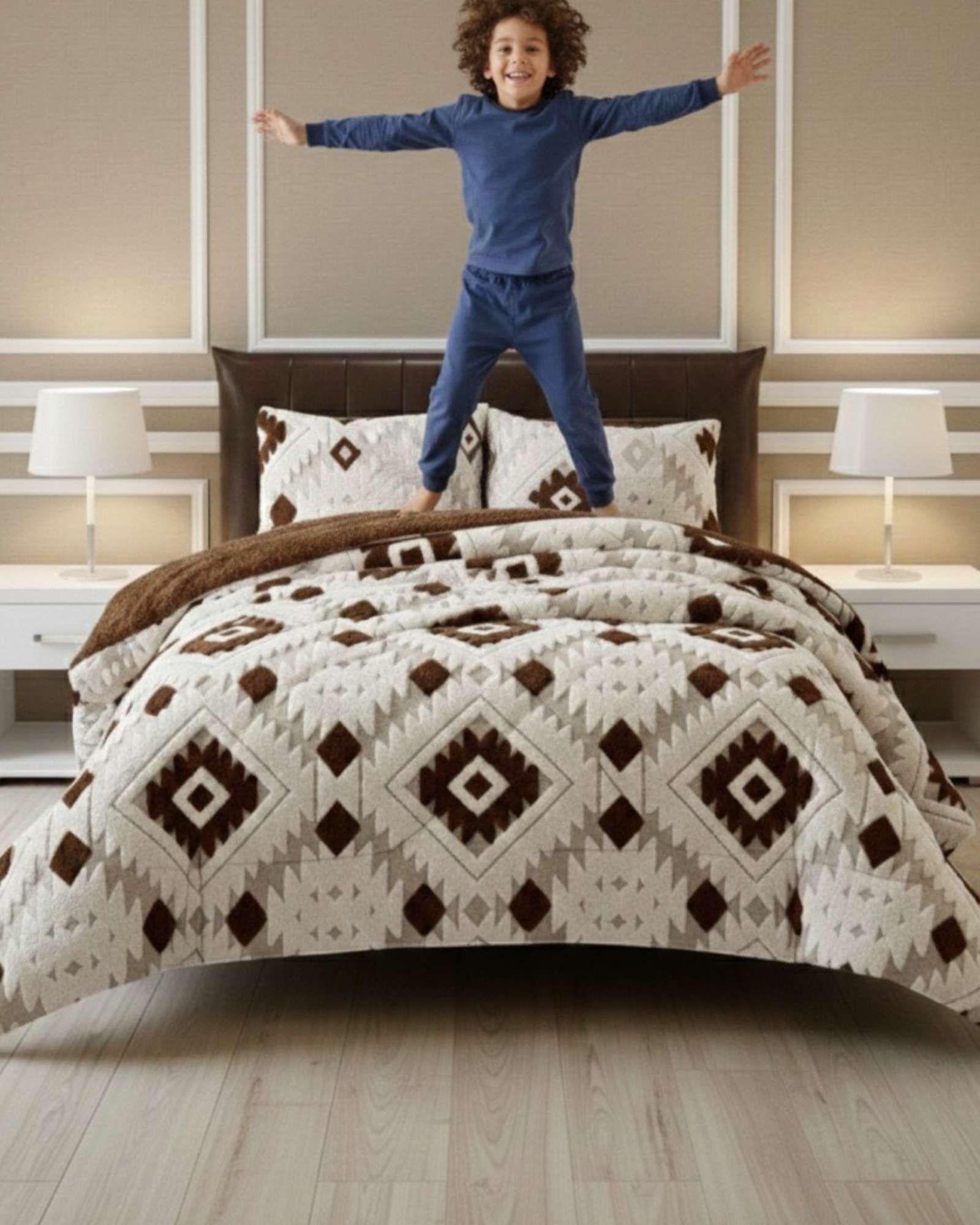 Cubrecama Chiporro Diseño jacquerd Suave y Abrigador King A36-4