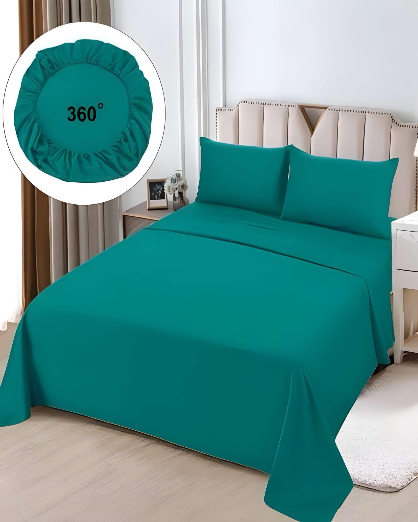 JUEGO DE SABANAS SUPERKING TURQUESA-2