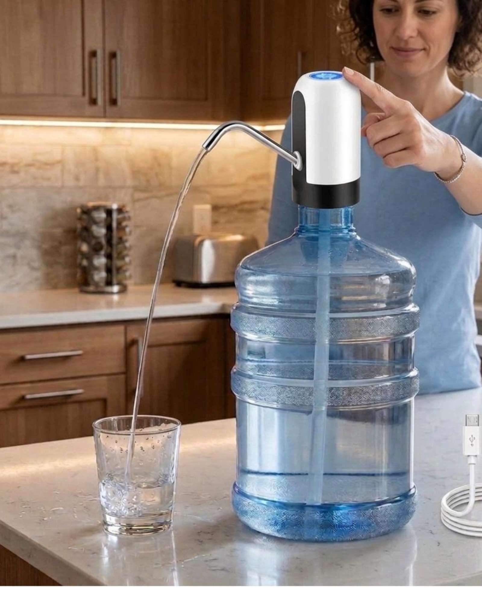 Dispensador de Agua Eléctrico Recargable USB Universal y Portátil-4