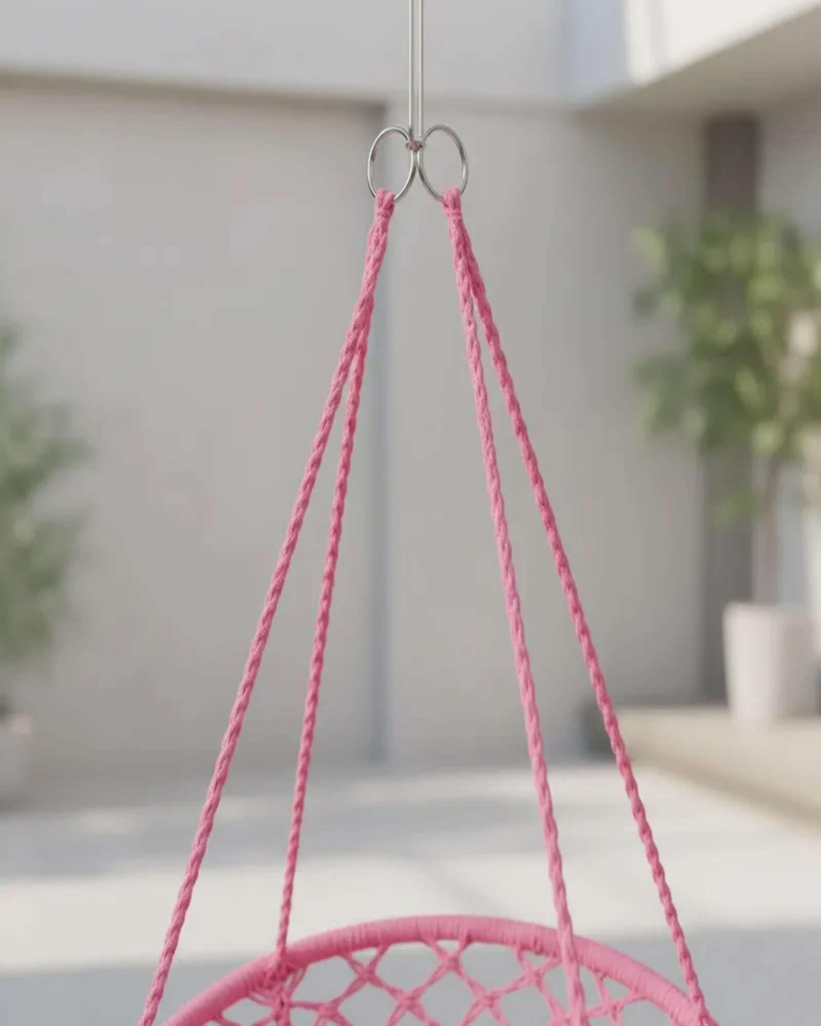 Hamaca Silla Colgante Reforzada para Interior y Exterior Sin Cojines 05-2