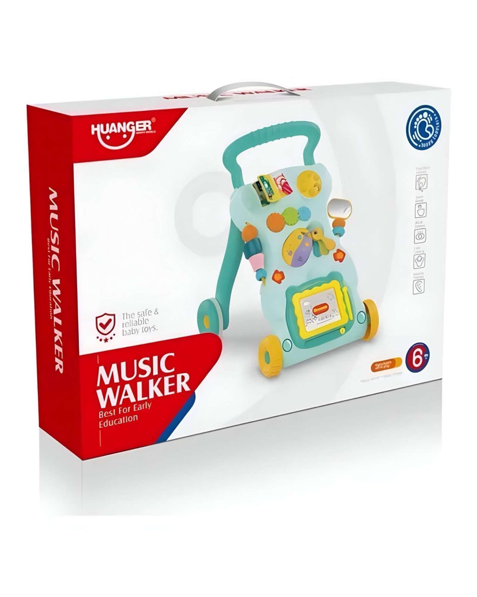 ANDADOR CORREPASILLO MUSICAL INFANTIL EDUCATIVO PARA BEBÉS VERDE-3