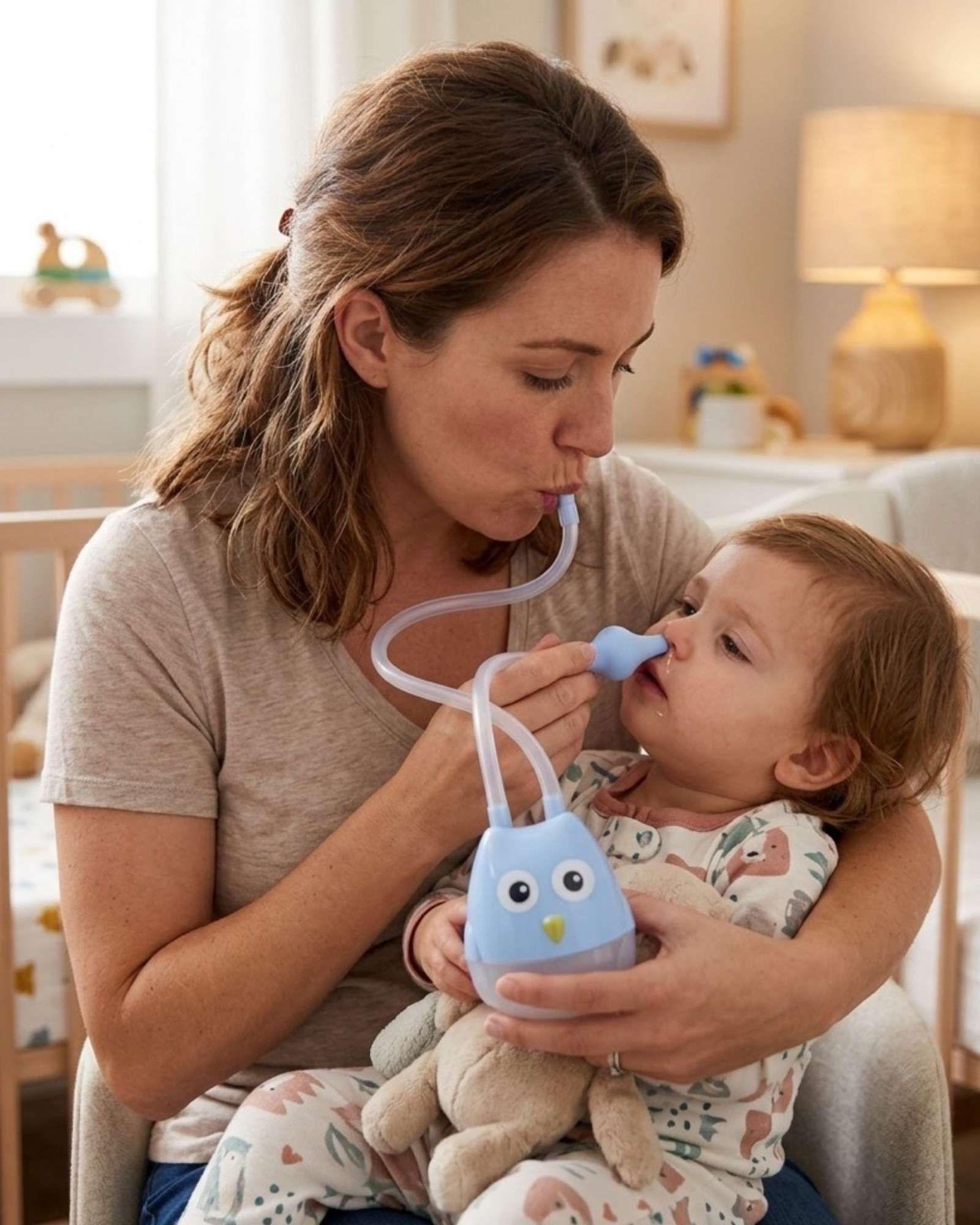 Aspirador Nasal Alivio Suave y Divertido para tu BebéAZUL-0
