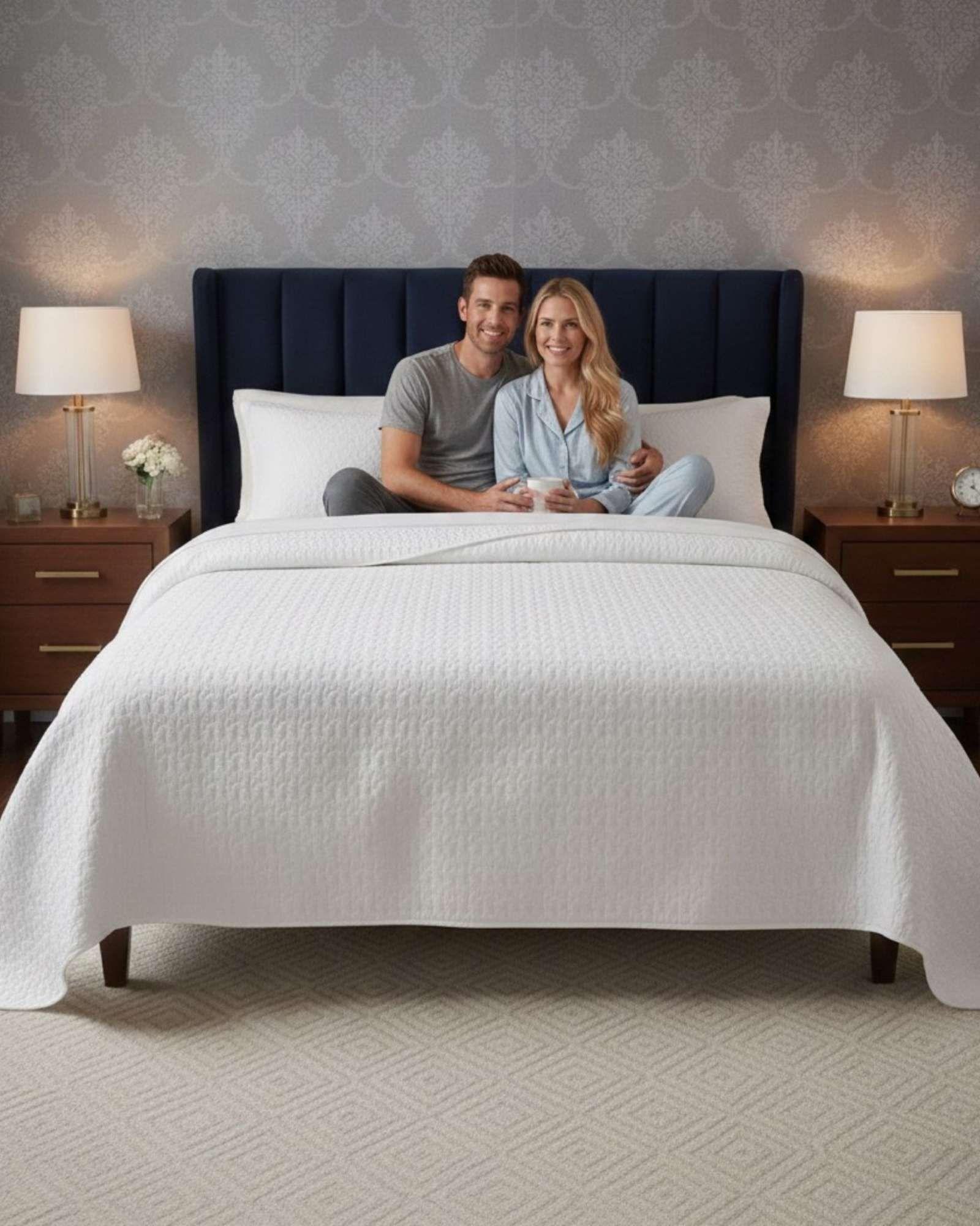 CUBRECAMA QUILT CON SHERPA 2 PLAZA 230 CM X 250 CM B16-2