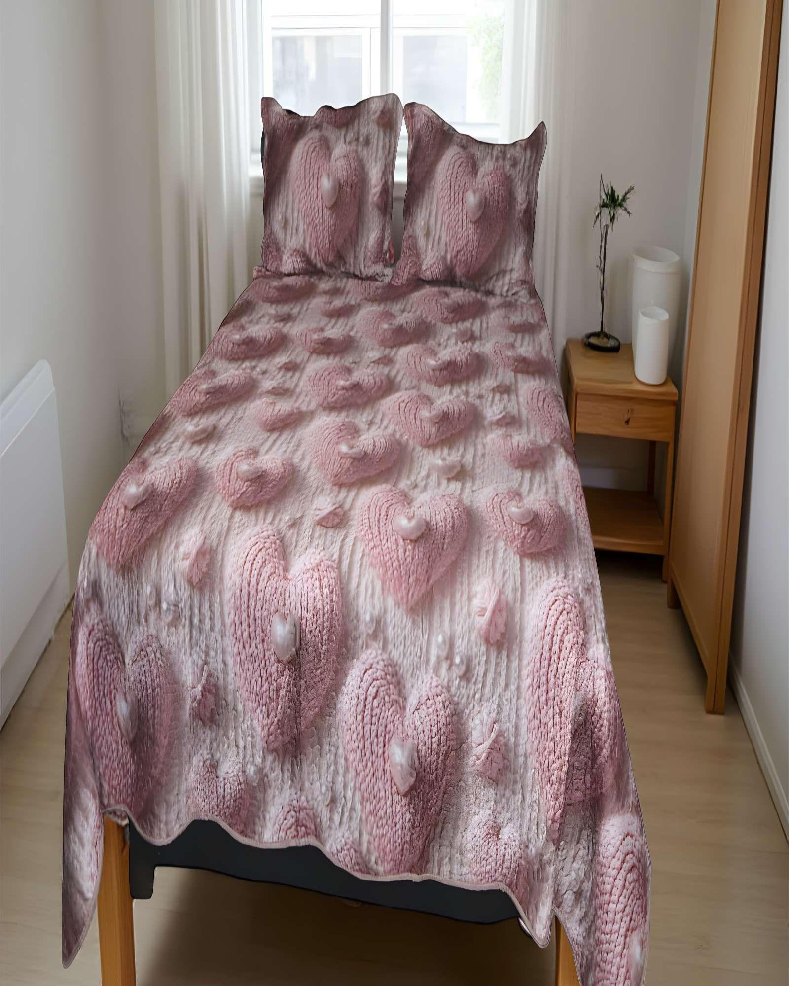 CUBRECAMA DELGADO DE VERANO 5D PLAZA Y MEDIA 180 X 230 CM V11-2