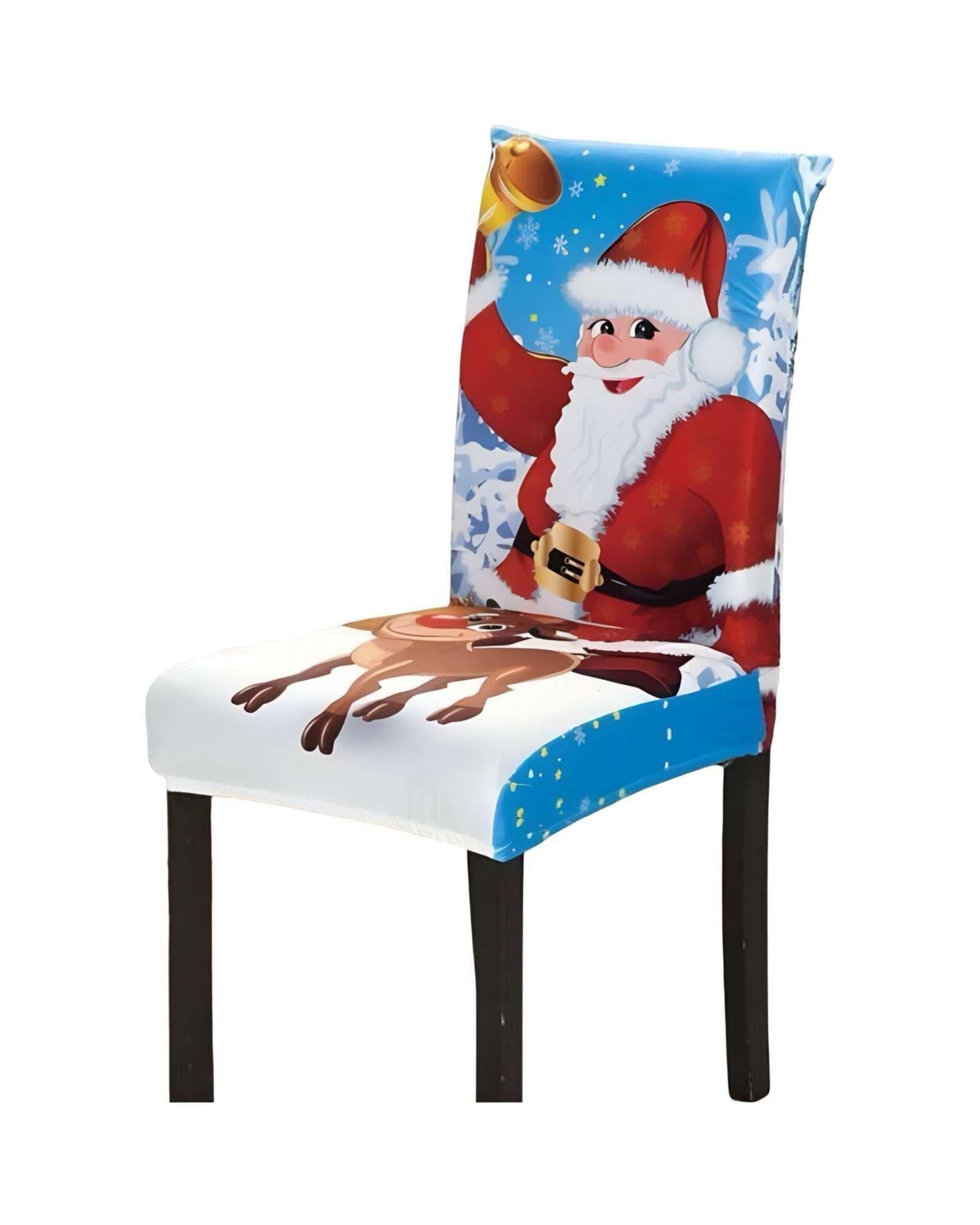 SET DE 6 FUNDAS PARA SILLAS DISEÑO NAVIDAD R10-2