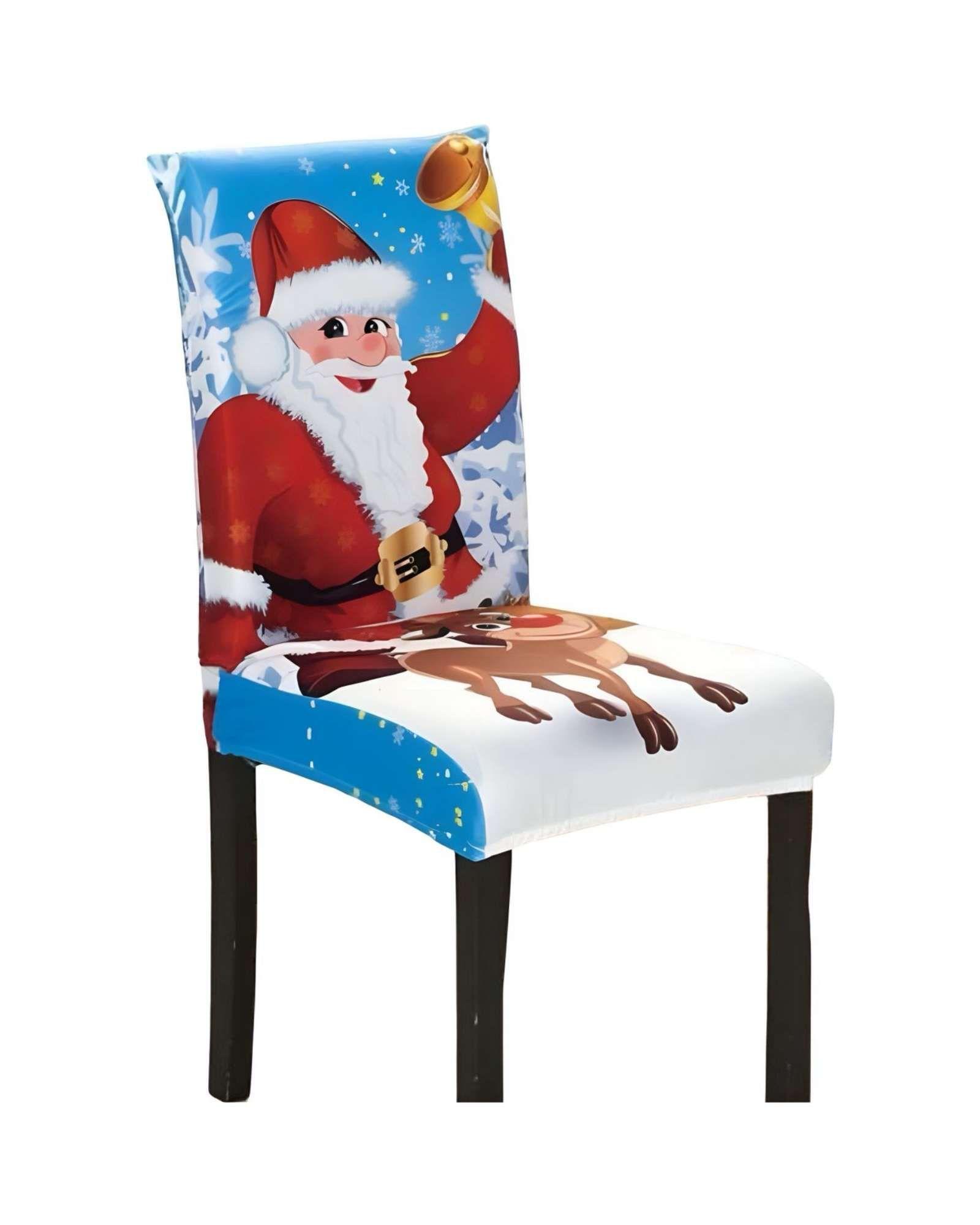 SET DE 6 FUNDAS PARA SILLAS DISEÑO NAVIDAD R10-3