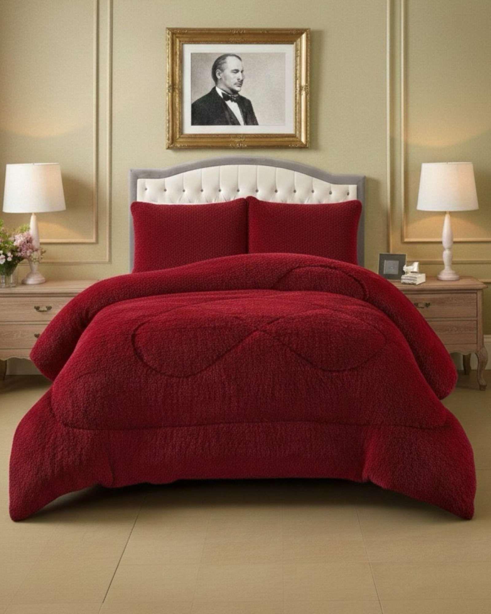 Cubrecama Otoño Invierno Chiporro Peludo Premium King 250 cm x 270 cm -2