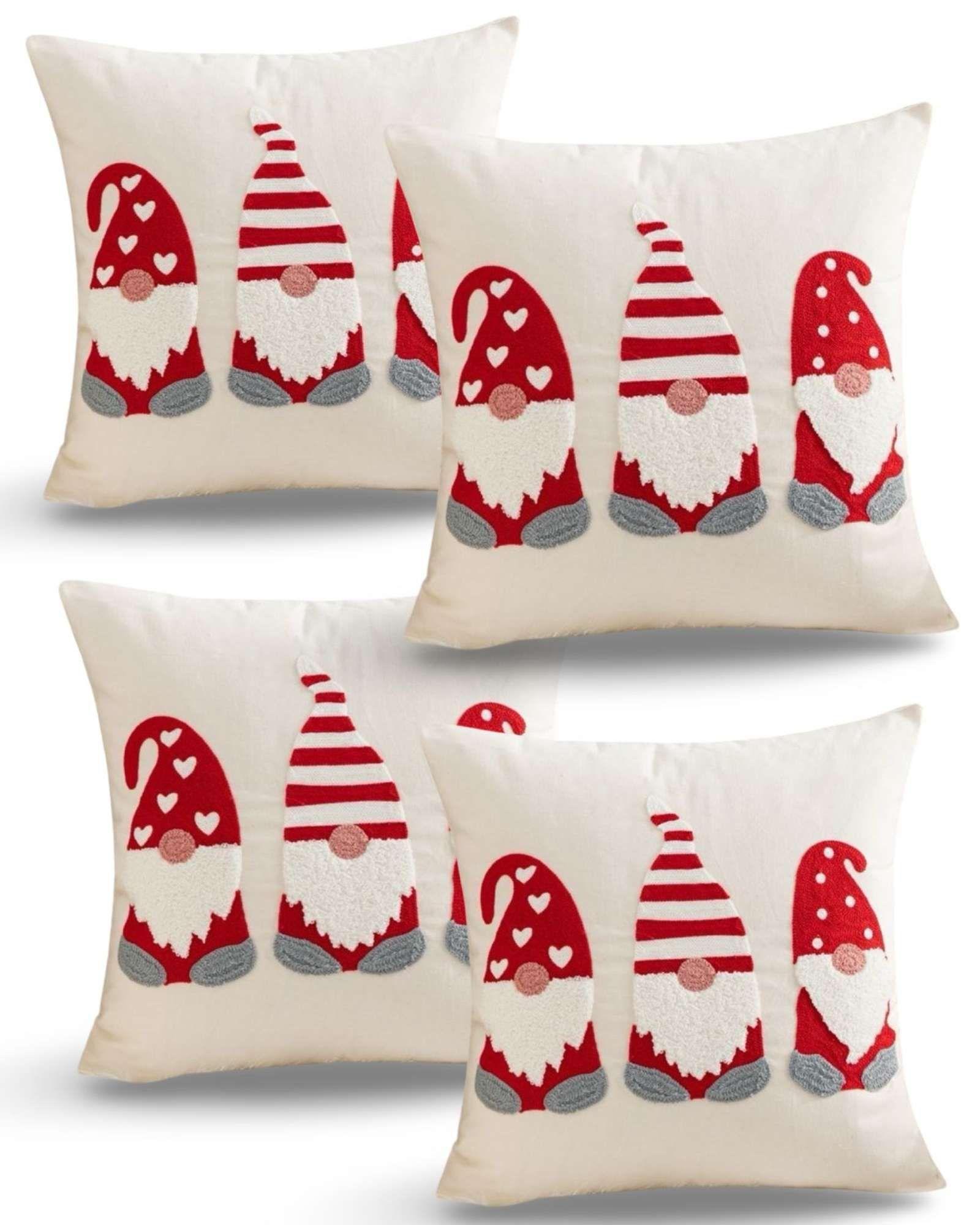 JUEGO DE 4 FUNDAS DE COJIN PARA NAVIDAD K4-0