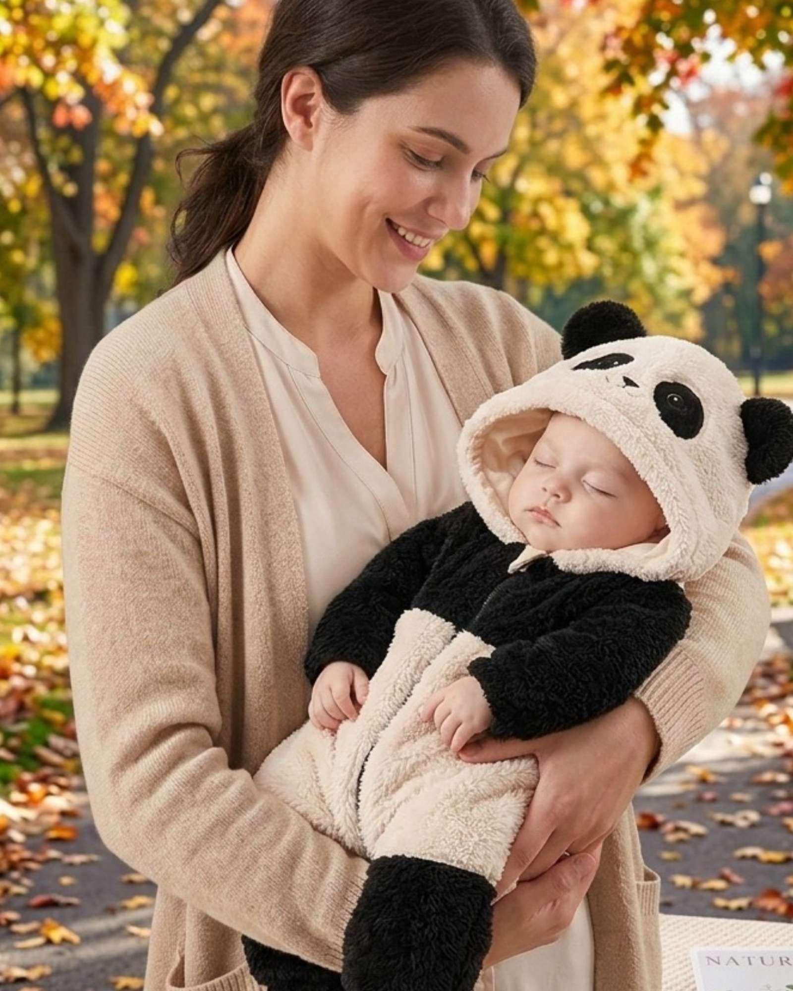 Pijama Osito Peluche Bebé Enterito Térmico Acolchado Invierno-0