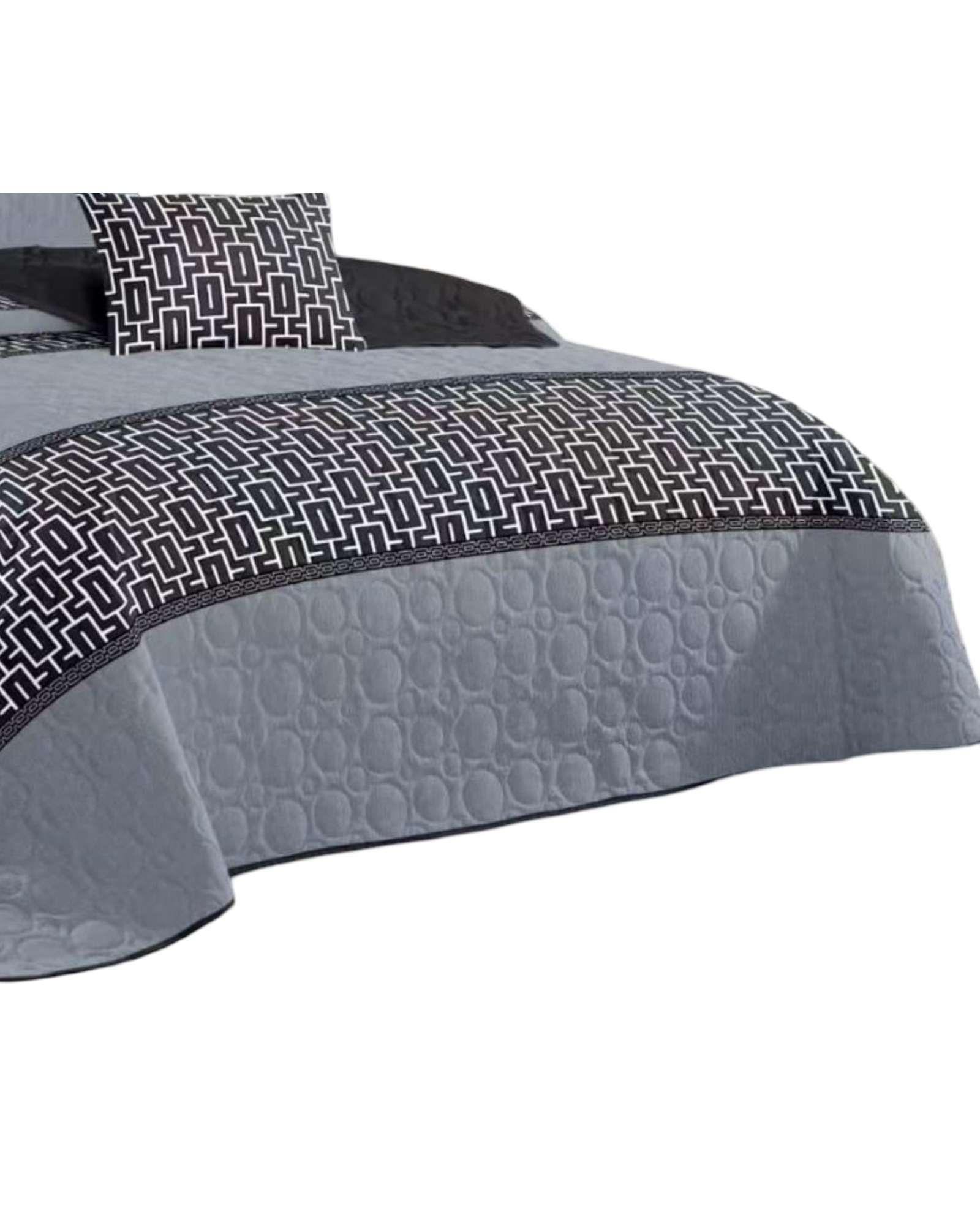 CUBRECAMA QUILT PRIMAVERA VERANO PLAZA Y MEDIA D6-1