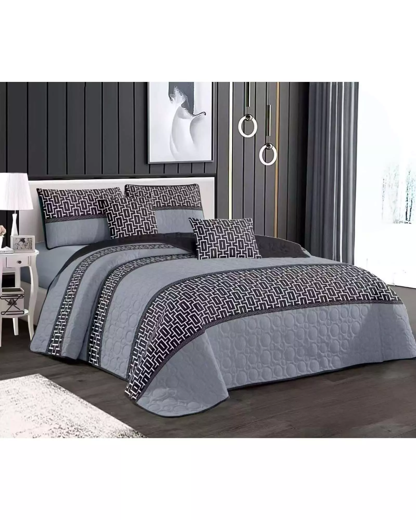 CUBRECAMA QUILT PRIMAVERA VERANO PLAZA Y MEDIA D6-2