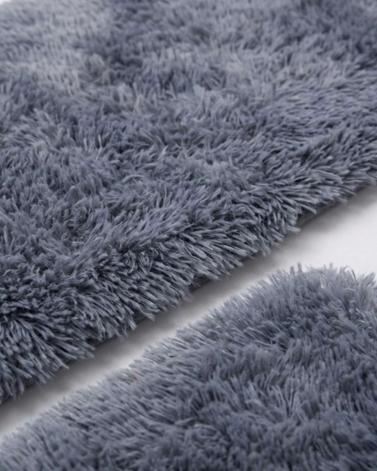 Set de Alfombras de Cocina Peluda Elegante y Funcional-2