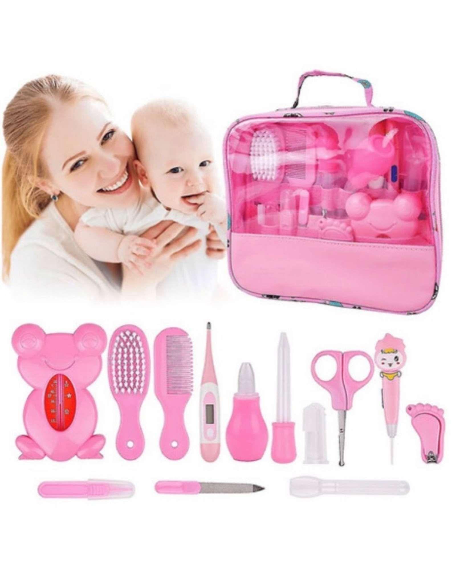 SET DE HIGIENE Y CUIDADO PARA BEBE 13 PIEZAS ROSADO02-0