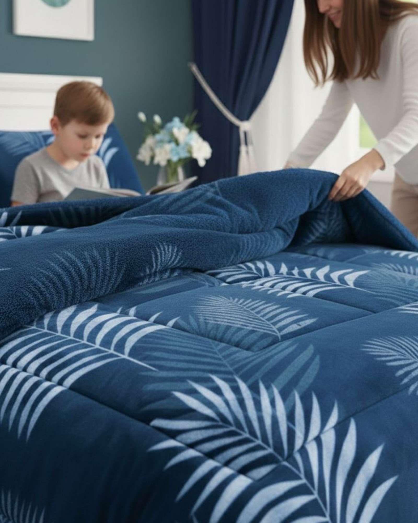 Cubrecama Invierno Chiporro plaza y Media Premium A3-4