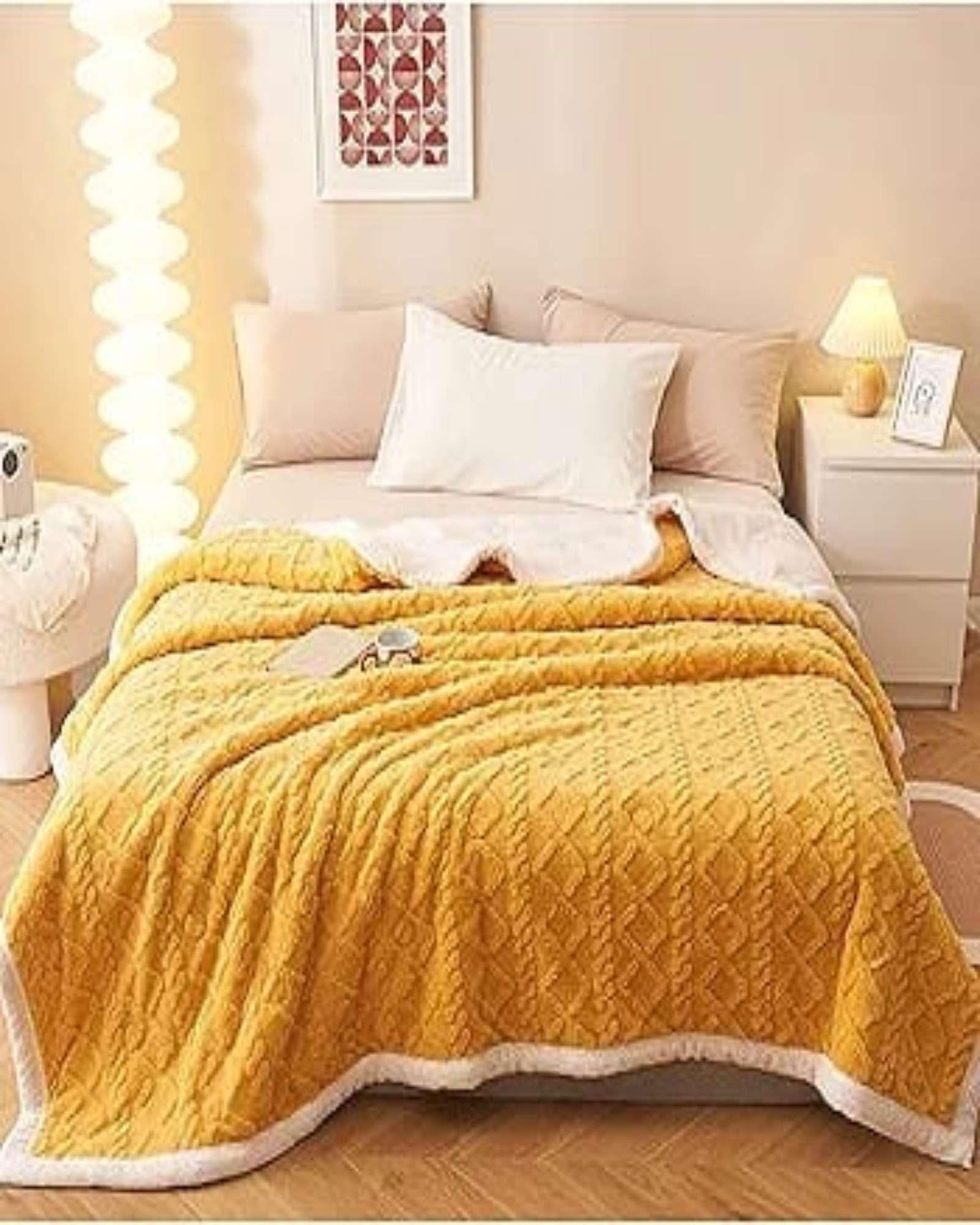 Frazada Invierno Trenzada 2 Plazas 230x200 cm 02-3