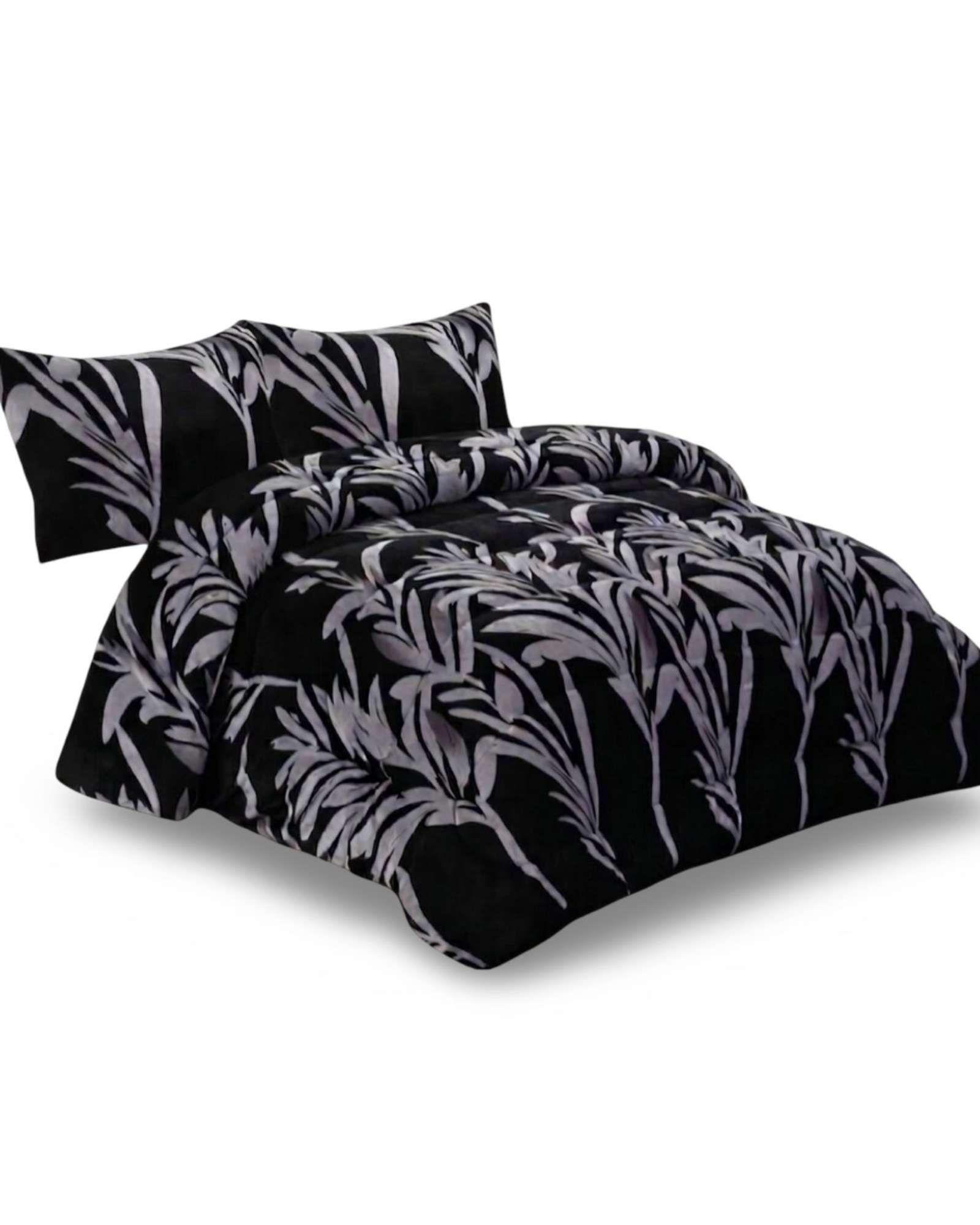 Juego de Cama Cubrecama Con Sherpa Quilting Premium 2 Plazas 04-3