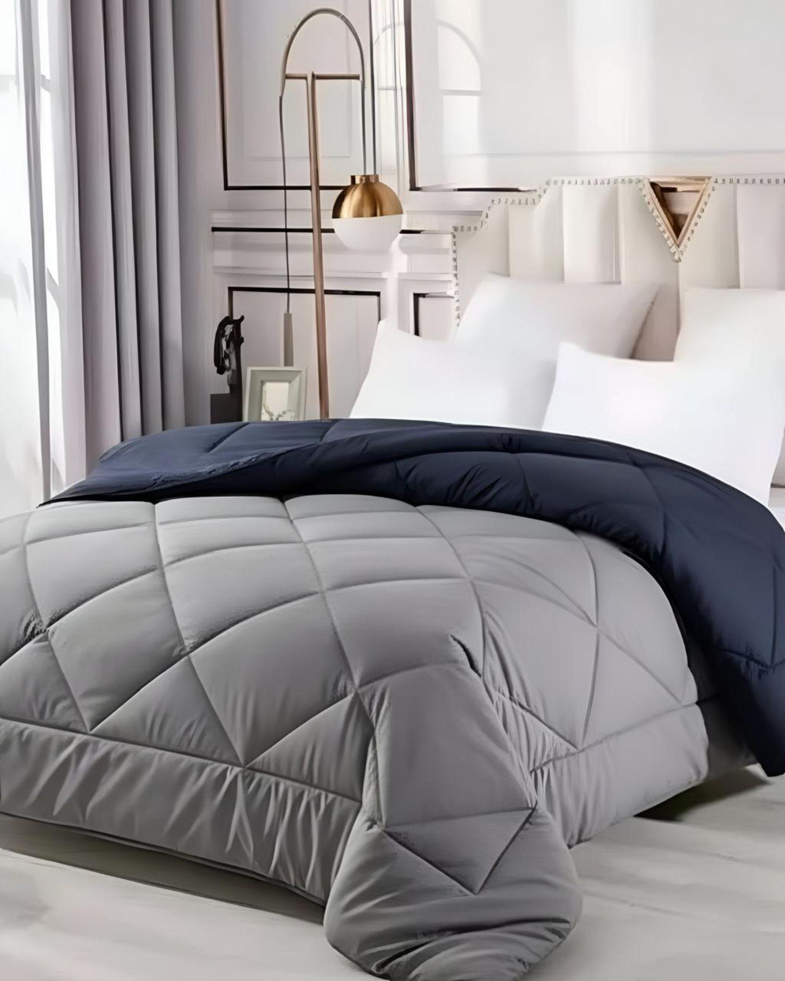 SET SÁBANAS MAS PLUMÓN NORDICO KING GRIS  230 CM X 250 CM-2