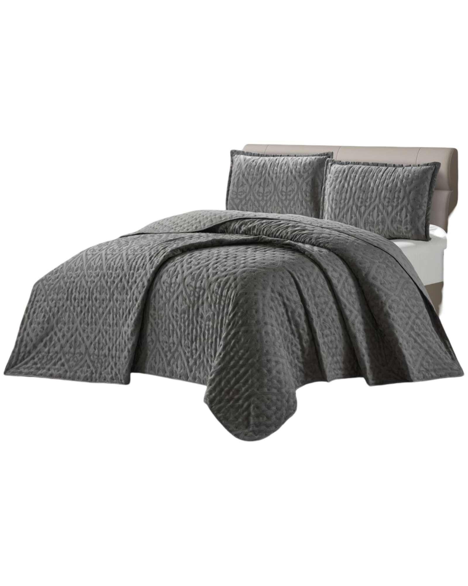 Cubrecama Quilt Delgado plaza y media con relieves de Tufting  TF01-2