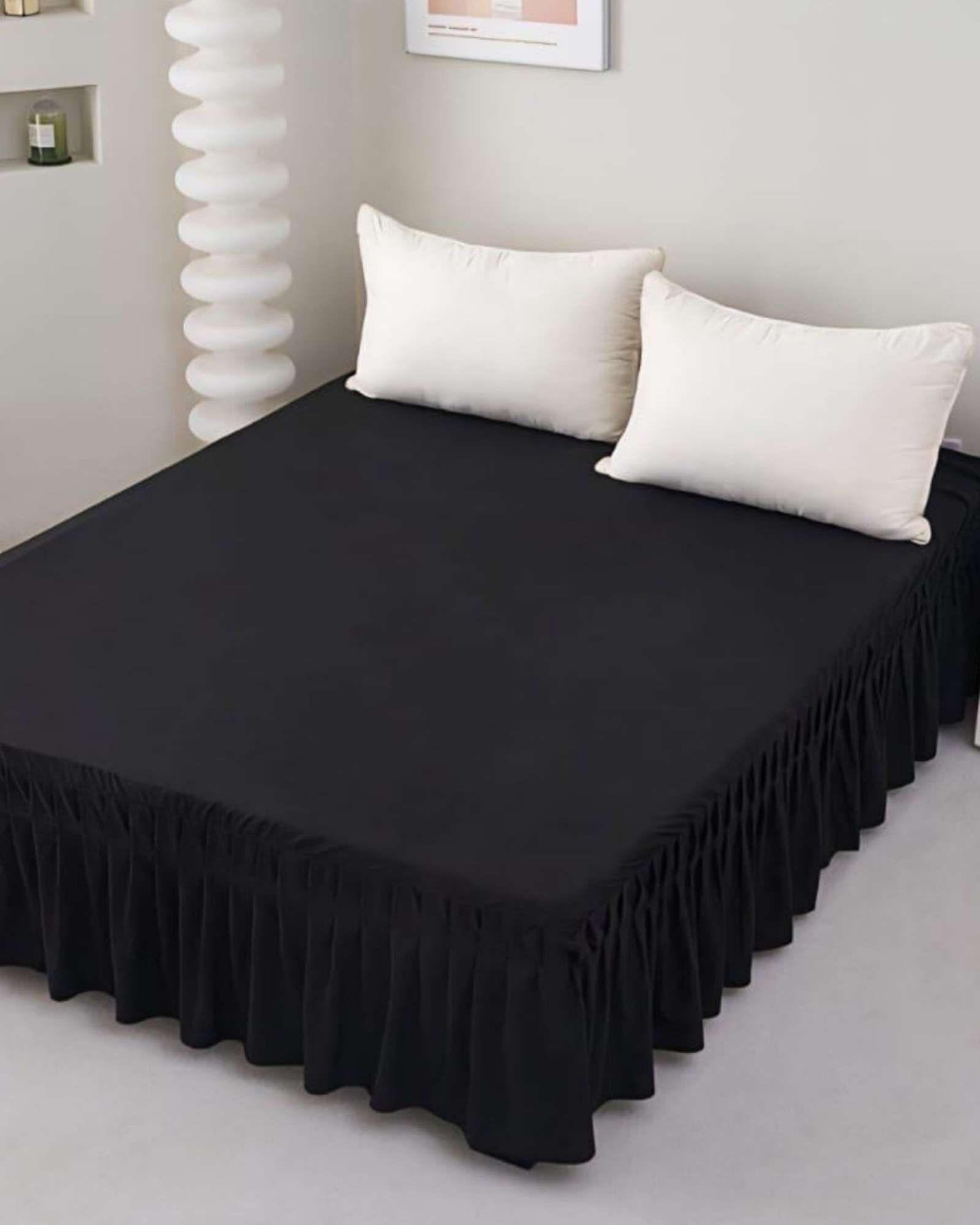 Faldón de Cama Estilo Moderno y Ajuste Perfecto SuperKing  200X200 CM A06-3