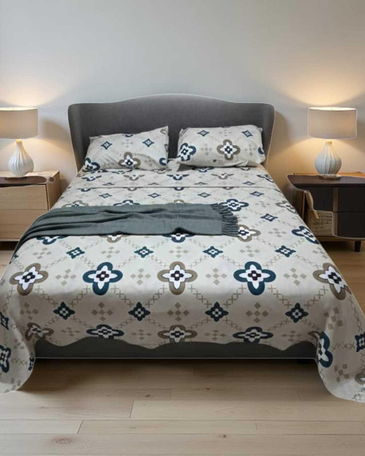 JUEGO DE SABANAS 500 HILOS PLAZA Y MEDIA A16-3